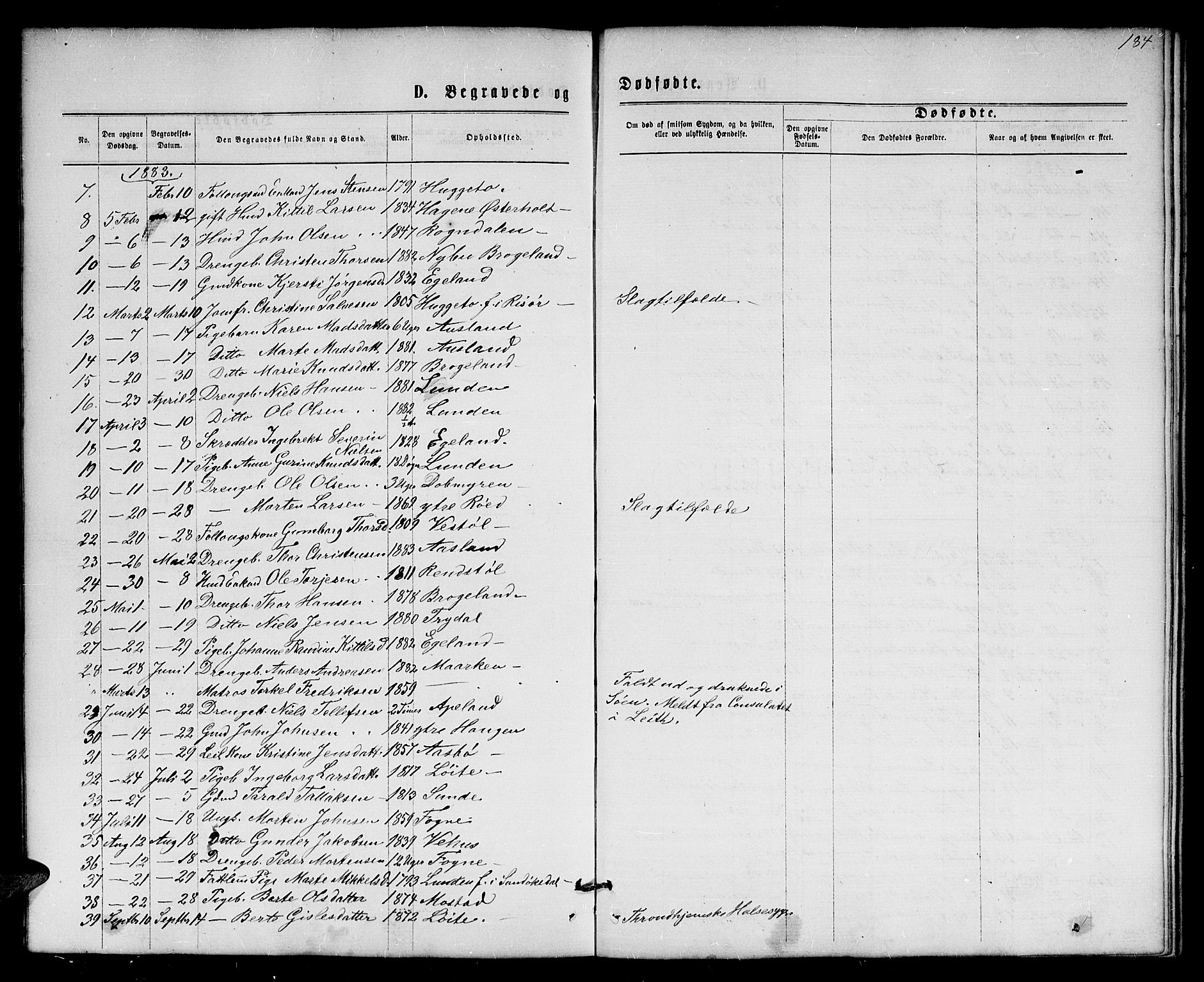 Gjerstad sokneprestkontor, AV/SAK-1111-0014/F/Fb/Fba/L0006: Parish register (copy) no. B 6, 1868-1890, p. 184