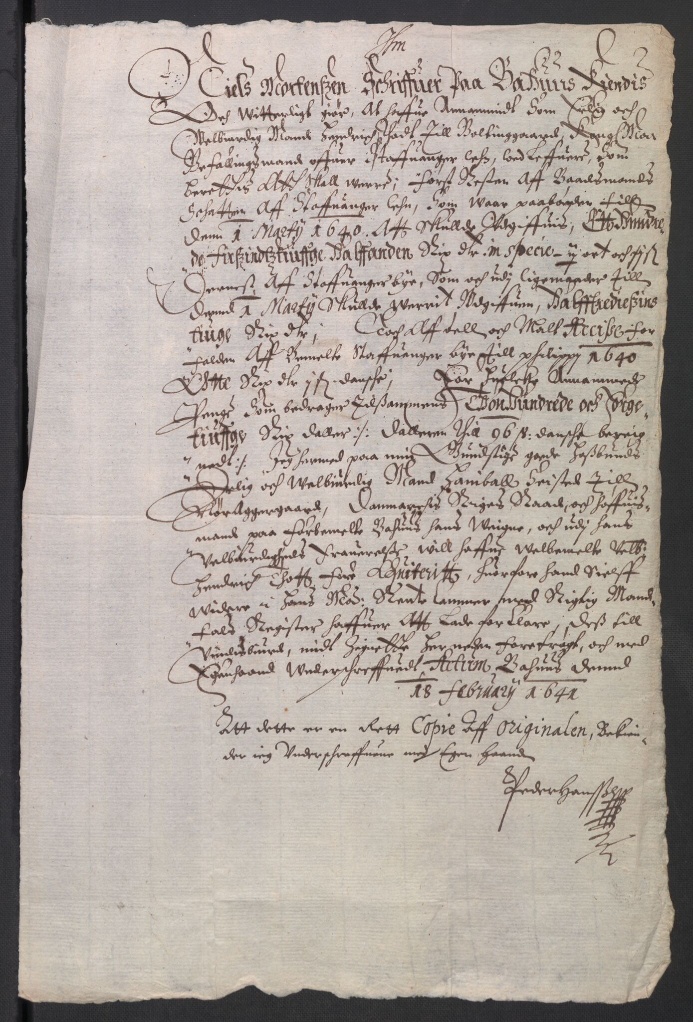 Rentekammeret inntil 1814, Reviderte regnskaper, Byregnskaper, AV/RA-EA-4066/R/Ro/L0299: [O2] By- og kontribusjonsregnskap, 1639-1661, p. 26