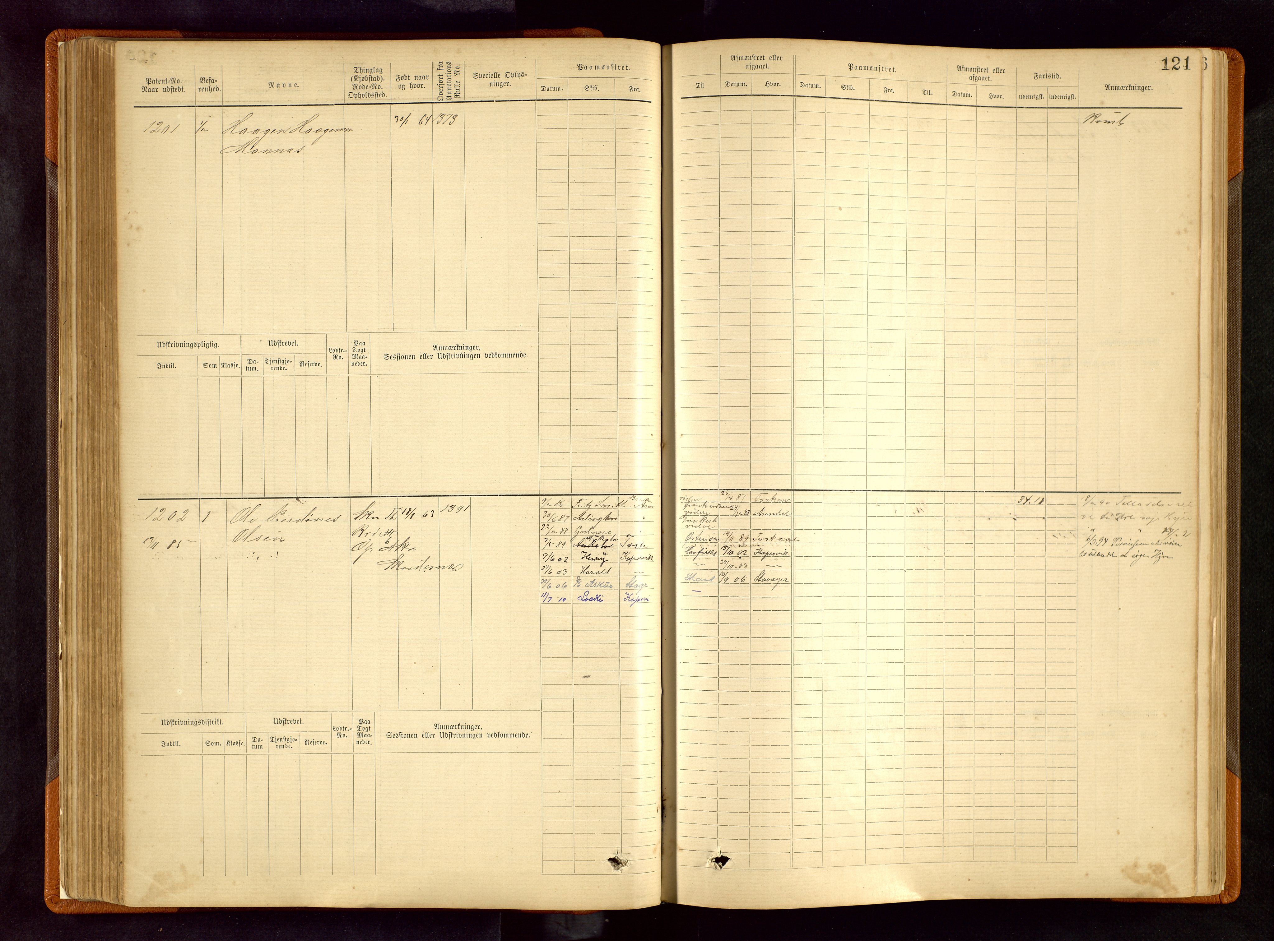 Haugesund sjømannskontor, SAST/A-102007/F/Fb/Fbb/L0003: Sjøfartsrulle Skudenes kretsnr. 965-2440, 1881-1948, p. 121