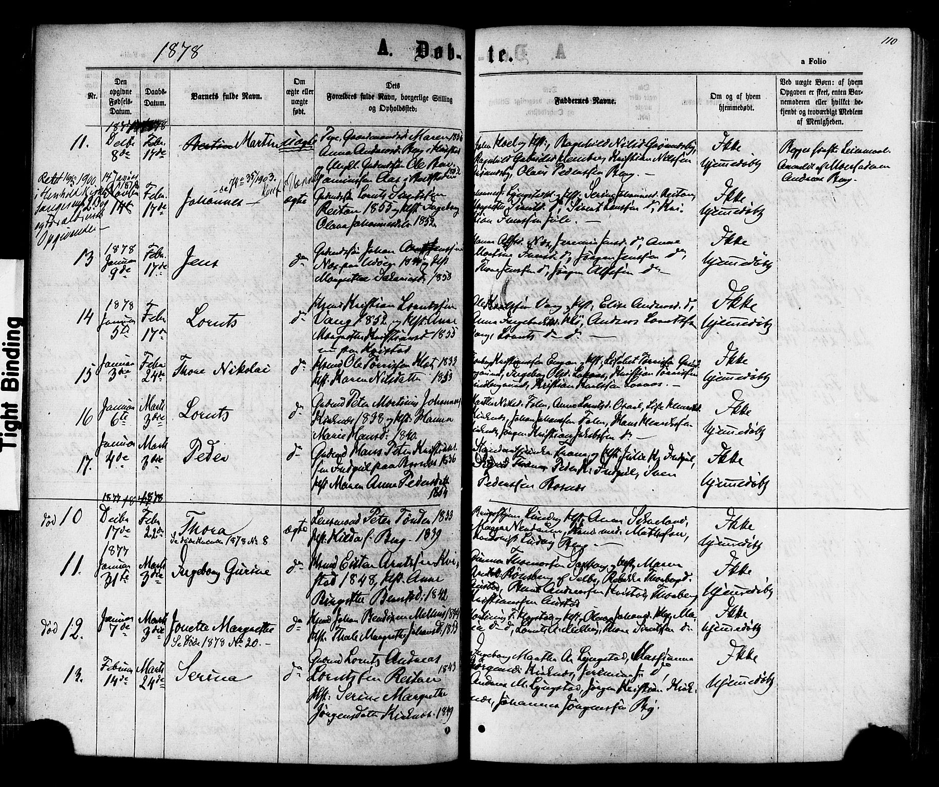 Ministerialprotokoller, klokkerbøker og fødselsregistre - Nord-Trøndelag, AV/SAT-A-1458/730/L0284: Parish register (official) no. 730A09, 1866-1878, p. 110