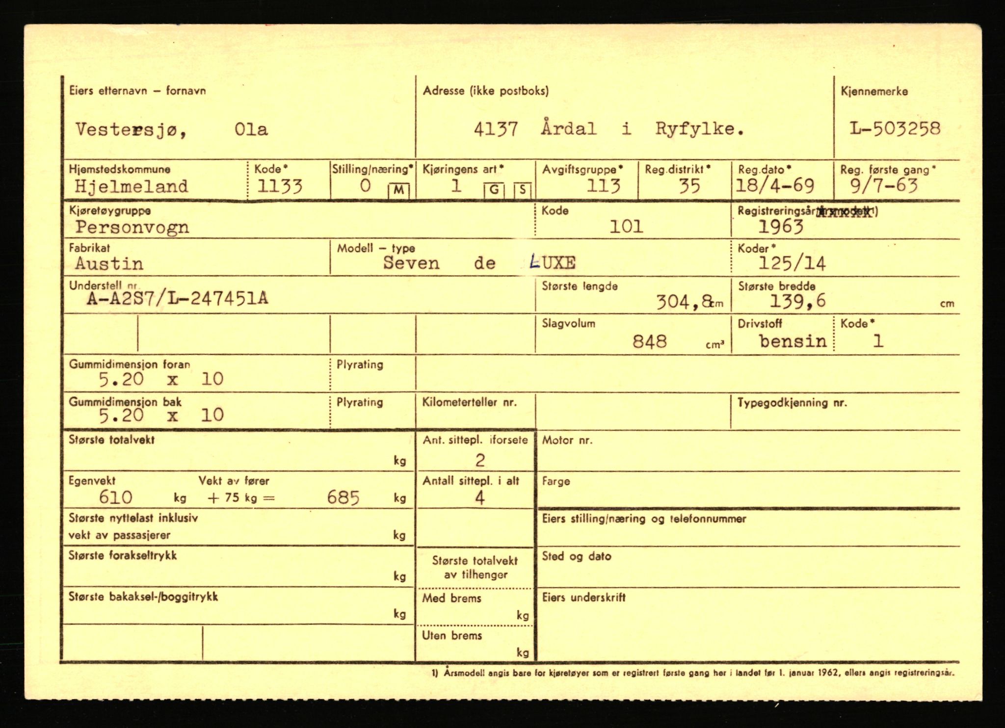 Stavanger trafikkstasjon, AV/SAST-A-101942/0/F/L0078: L-503000 - L-602908, 1930-1971, p. 173