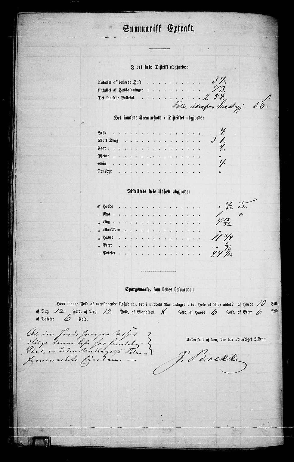 RA, 1865 census for Modum, 1865, p. 224