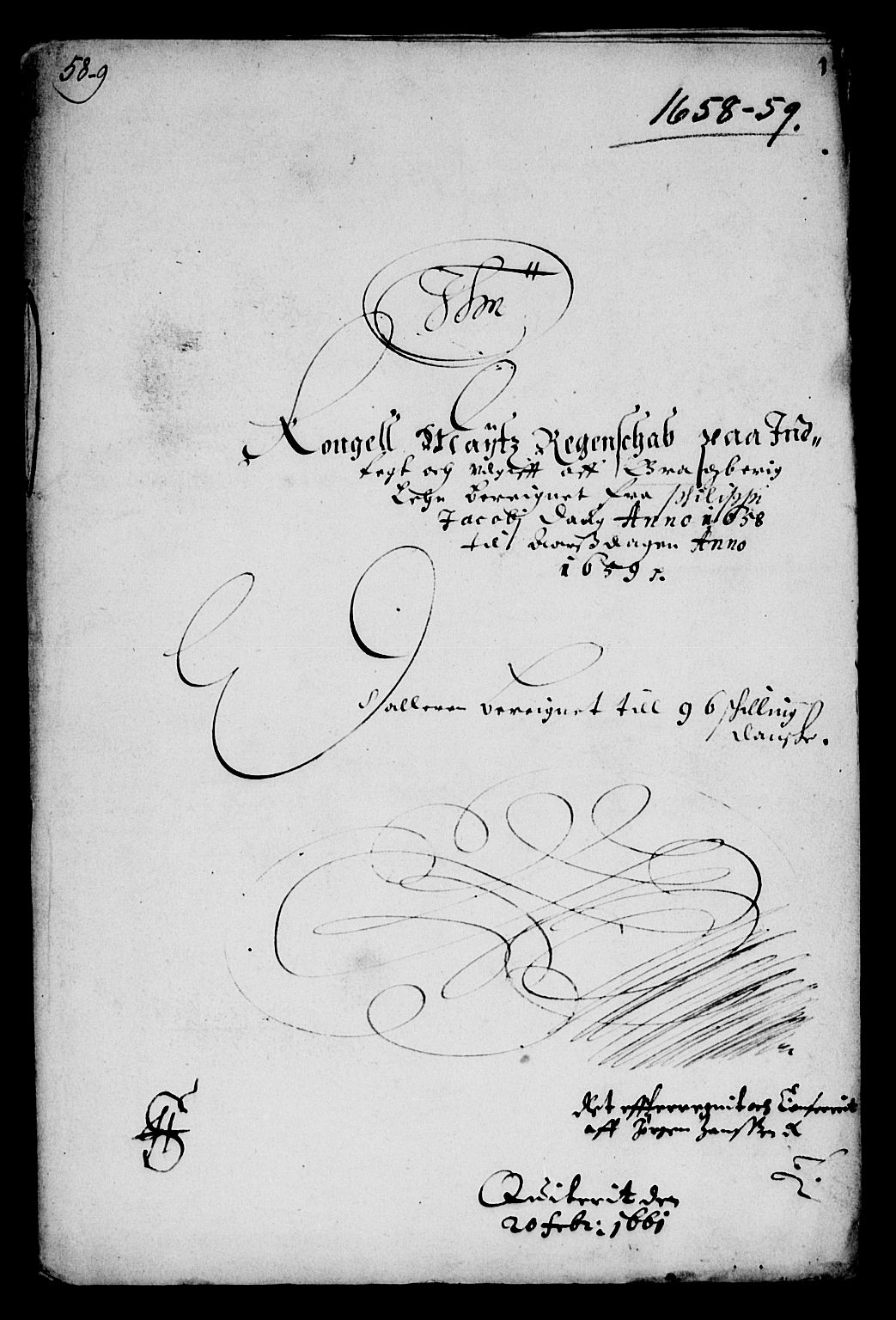 Rentekammeret inntil 1814, Reviderte regnskaper, Lensregnskaper, RA/EA-5023/R/Rb/Rbp/L0045: Bratsberg len, 1657-1659