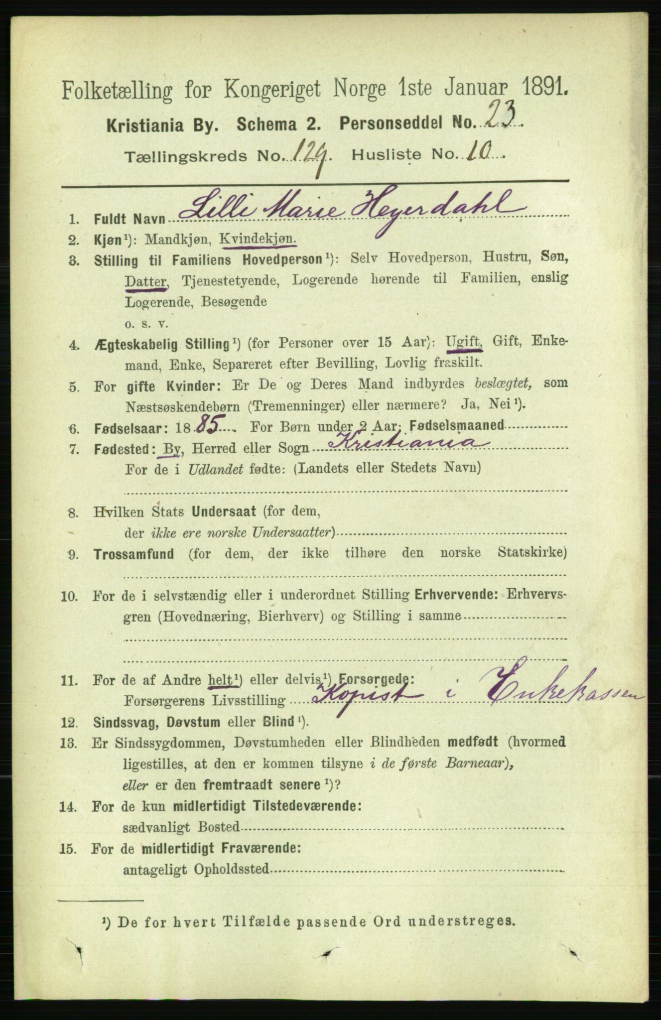 RA, 1891 census for 0301 Kristiania, 1891, p. 69459