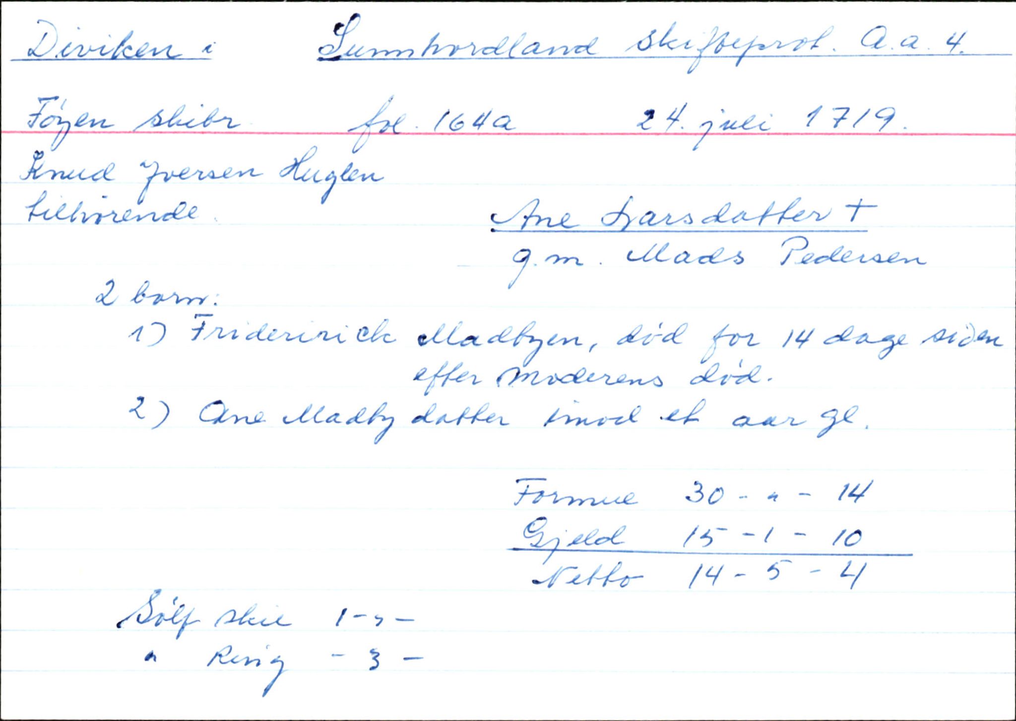 Skiftekort ved Statsarkivet i Bergen, SAB/SKIFTEKORT/004/L0003: Skifteprotokoll nr. 4, 1717-1722, p. 126