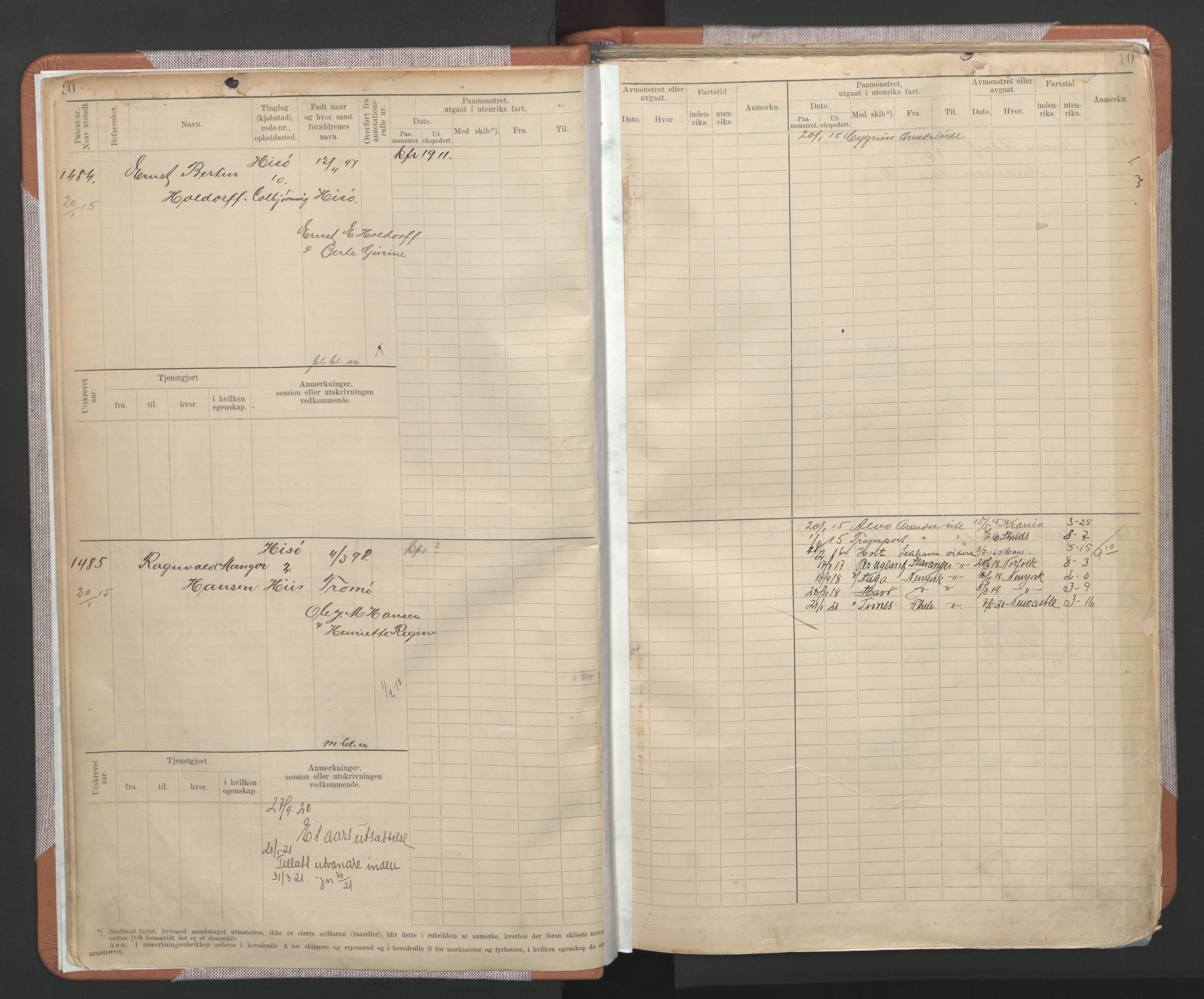 Arendal mønstringskrets, AV/SAK-2031-0012/F/Fb/L0022: Hovedrulle A nr 1466-2242, S-20, 1914-1930, p. 14