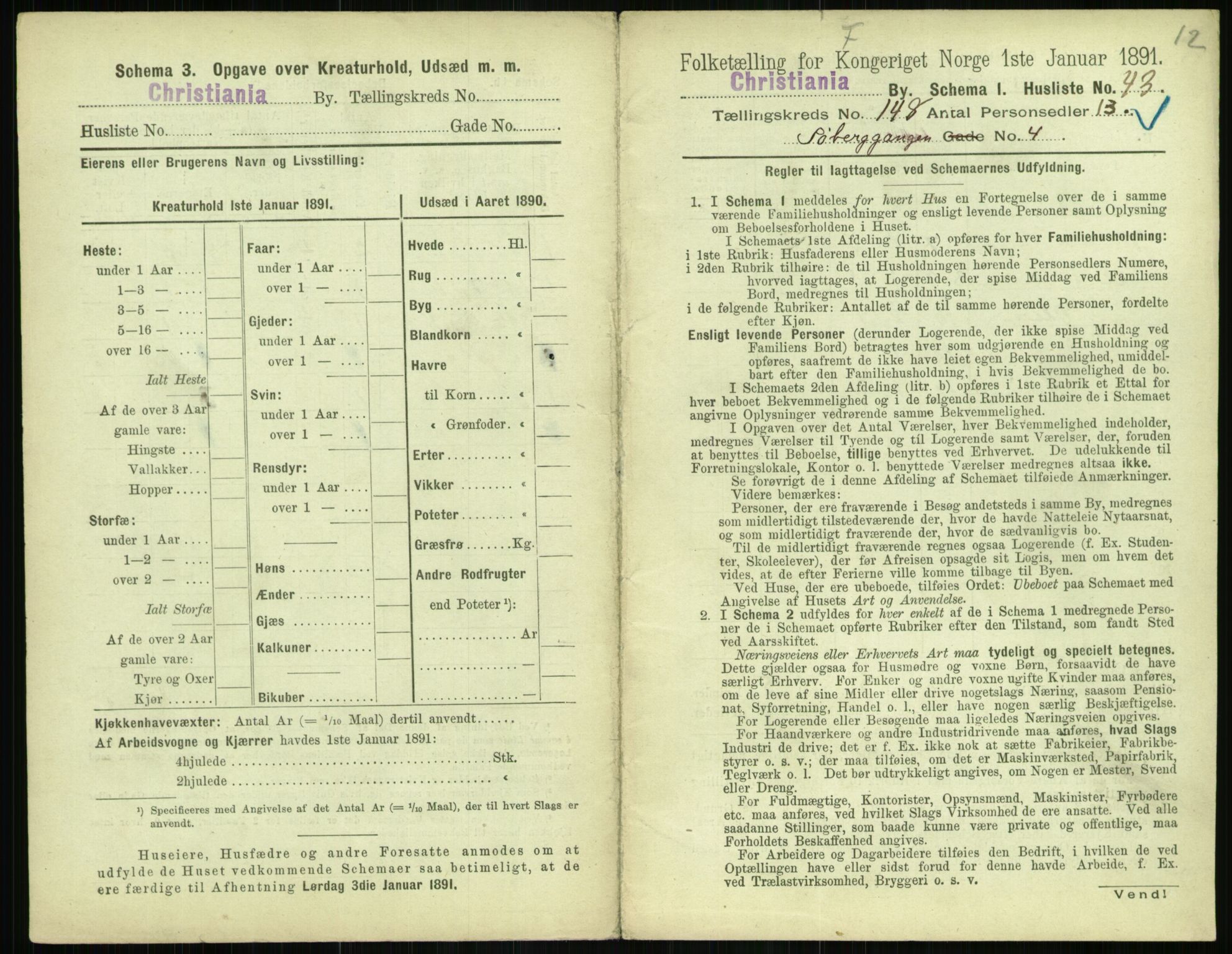 RA, 1891 census for 0301 Kristiania, 1891, p. 82374