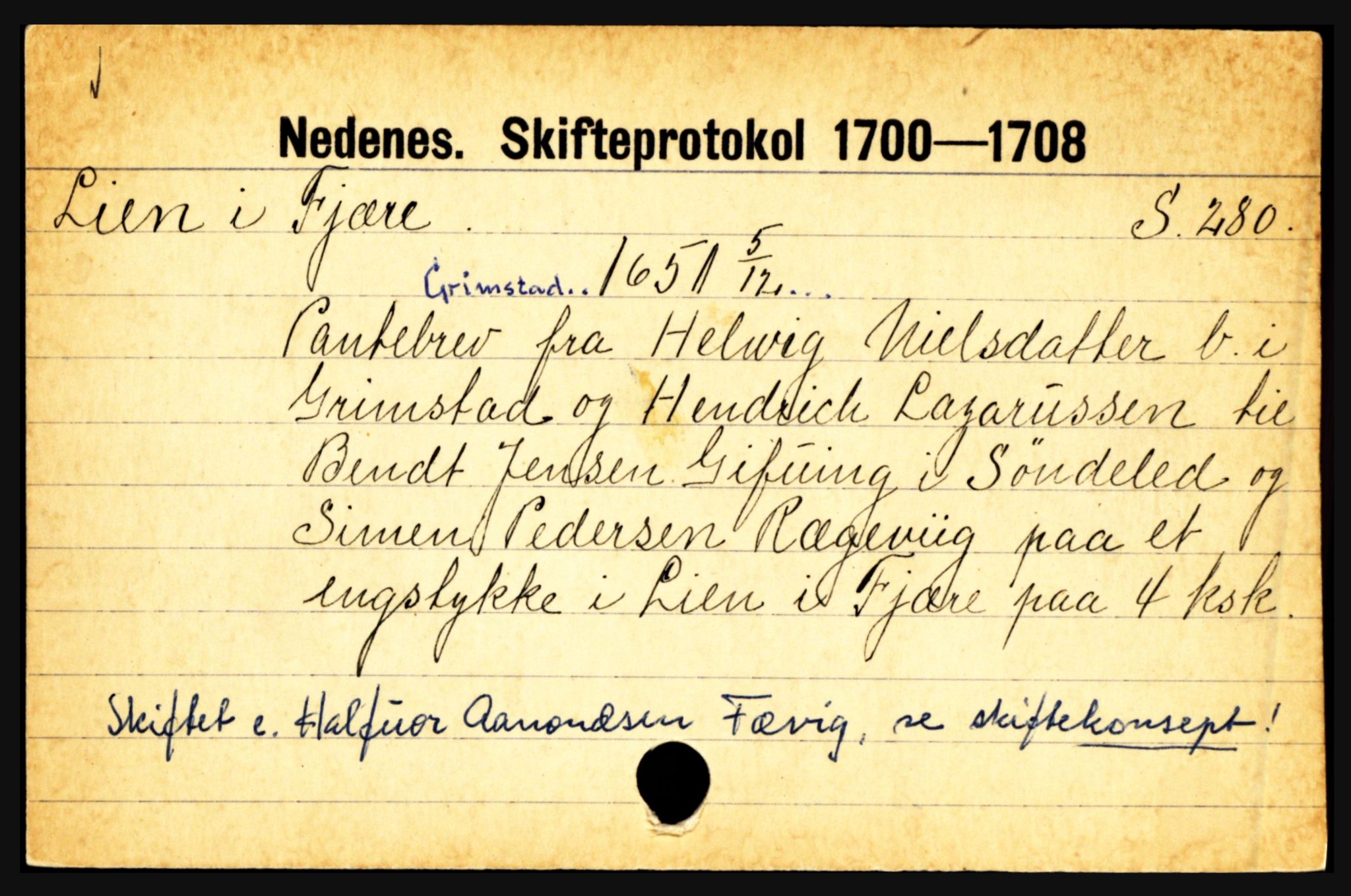 Nedenes sorenskriveri før 1824, AV/SAK-1221-0007/H, p. 17295