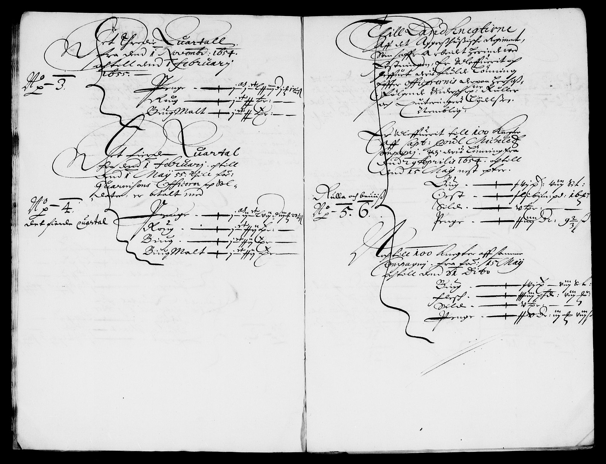 Rentekammeret inntil 1814, Reviderte regnskaper, Lensregnskaper, AV/RA-EA-5023/R/Rb/Rba/L0225: Akershus len, 1653-1655