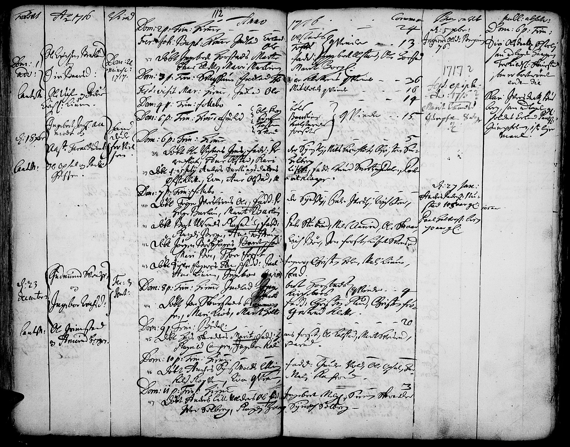 Gausdal prestekontor, AV/SAH-PREST-090/H/Ha/Haa/L0001: Parish register (official) no. 1, 1693-1728, p. 112