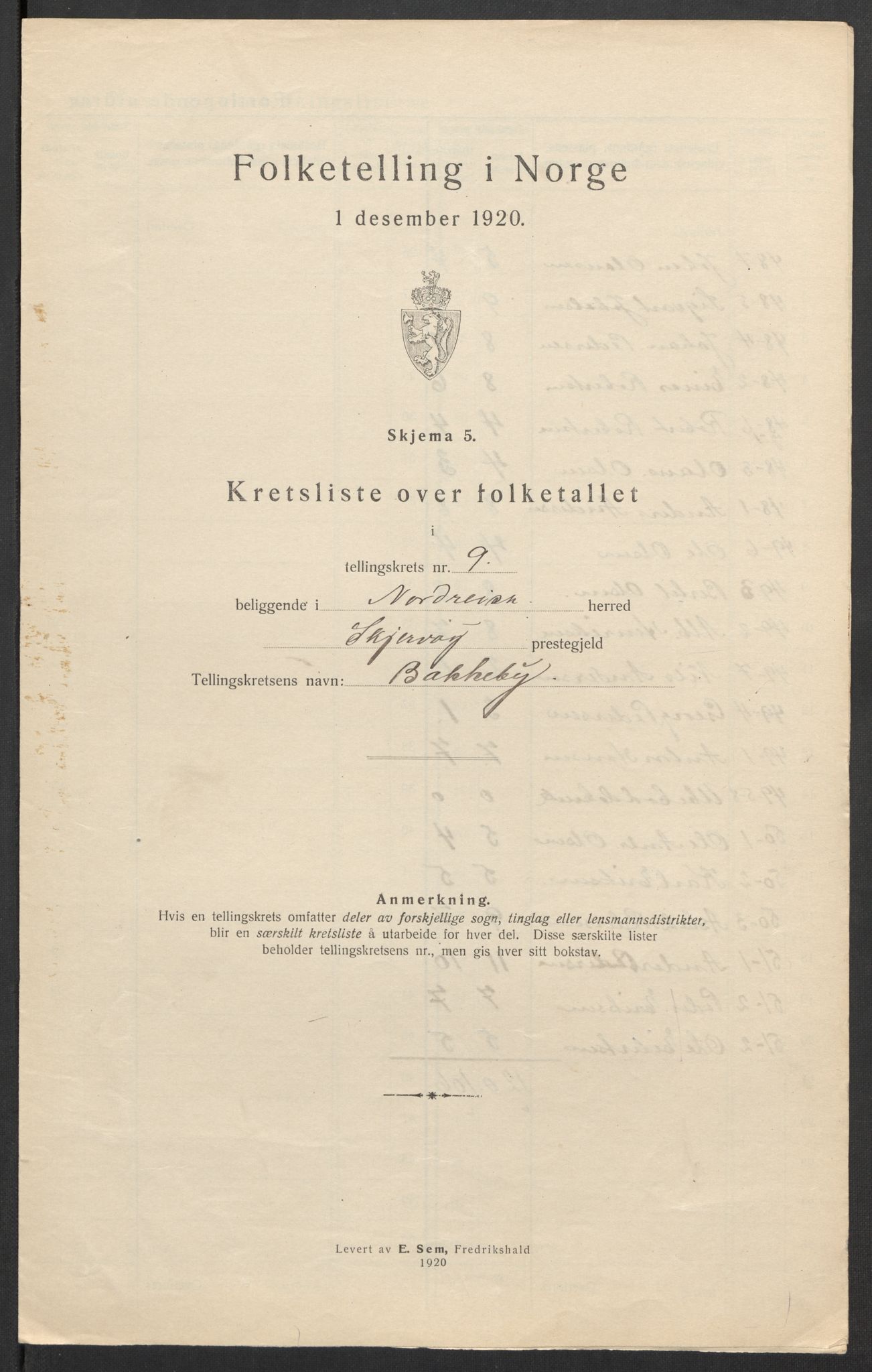 SATØ, 1920 census for Nordreisa, 1920, p. 30