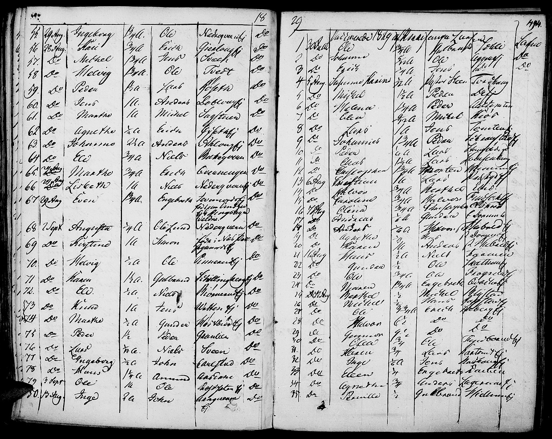 Vang prestekontor, Hedmark, AV/SAH-PREST-008/H/Ha/Haa/L0009: Parish register (official) no. 9, 1826-1841, p. 494