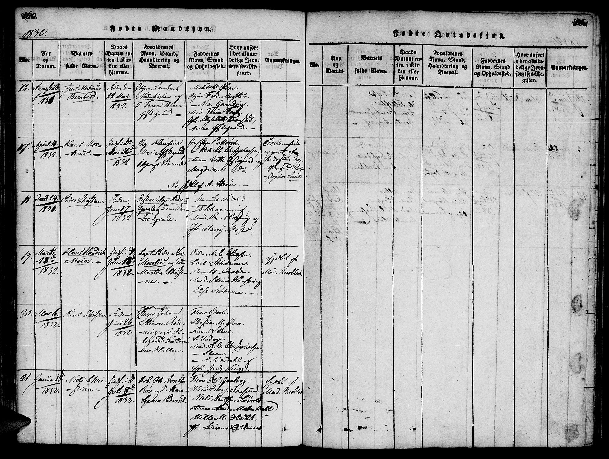 Ministerialprotokoller, klokkerbøker og fødselsregistre - Møre og Romsdal, AV/SAT-A-1454/572/L0842: Parish register (official) no. 572A05, 1819-1832, p. 160-161