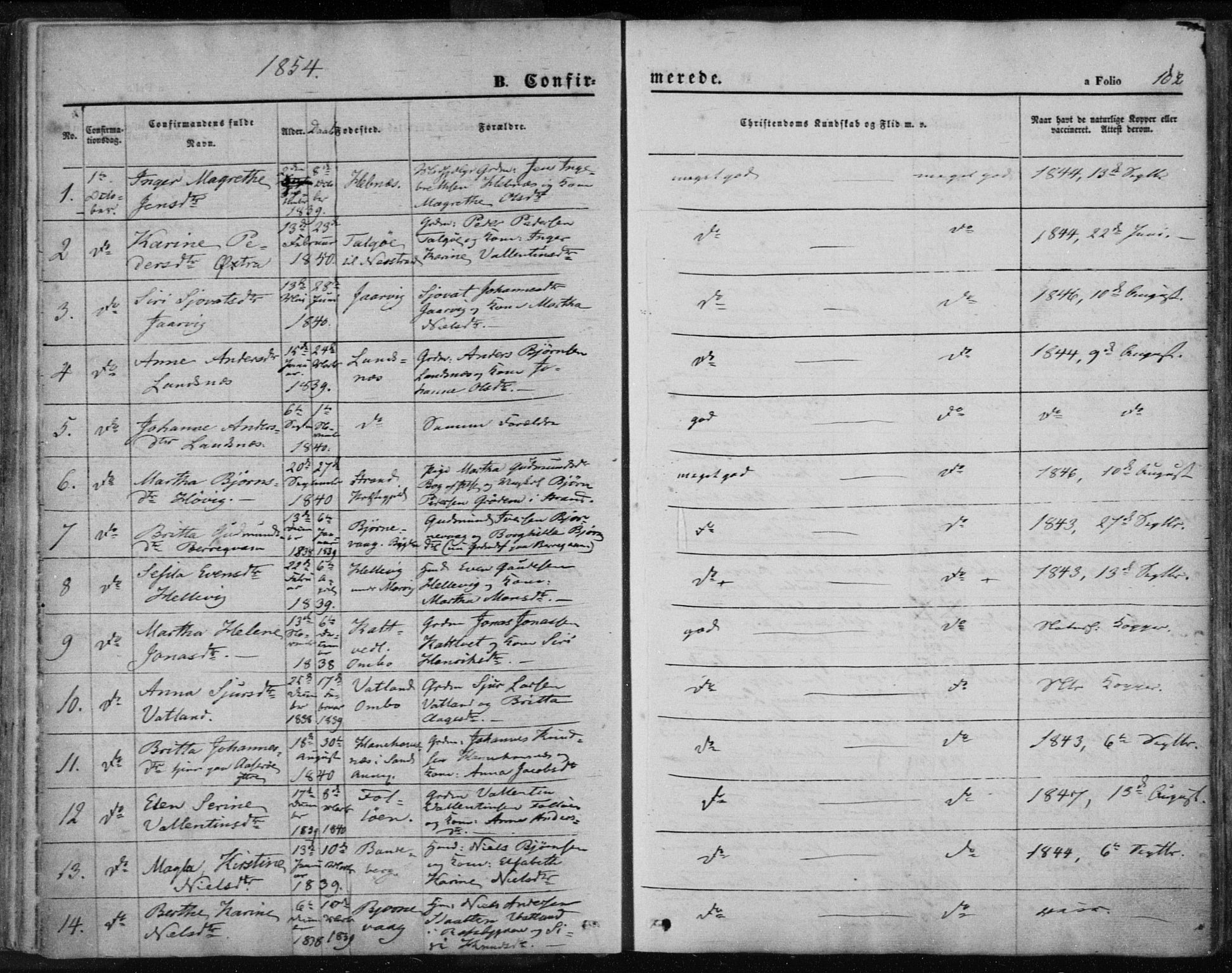 Jelsa sokneprestkontor, AV/SAST-A-101842/01/IV: Parish register (official) no. A 7, 1854-1866, p. 102