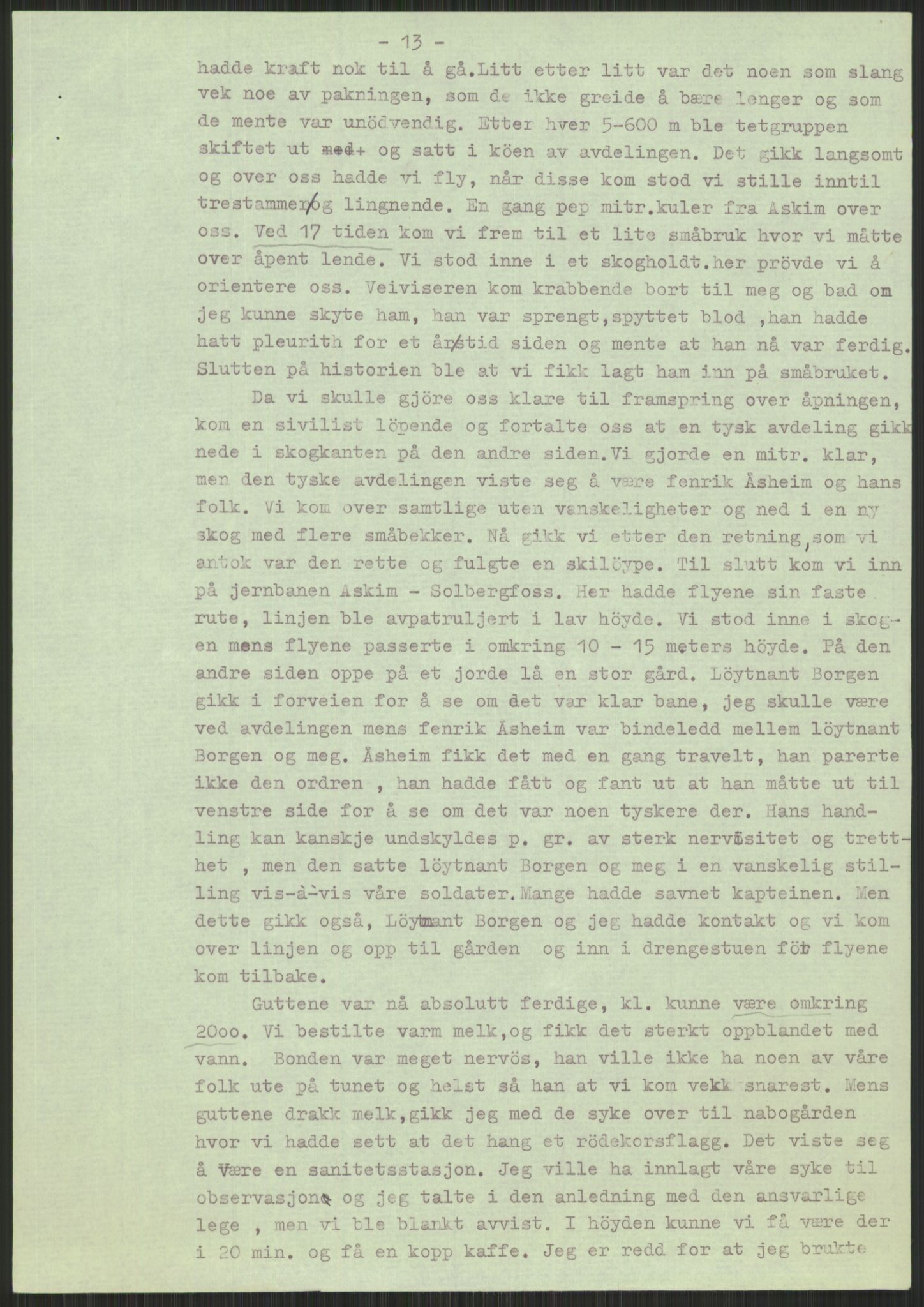 Forsvaret, Forsvarets krigshistoriske avdeling, AV/RA-RAFA-2017/Y/Yb/L0057: II-C-11-150-161  -  1. Divisjon, 1940-1955, p. 998