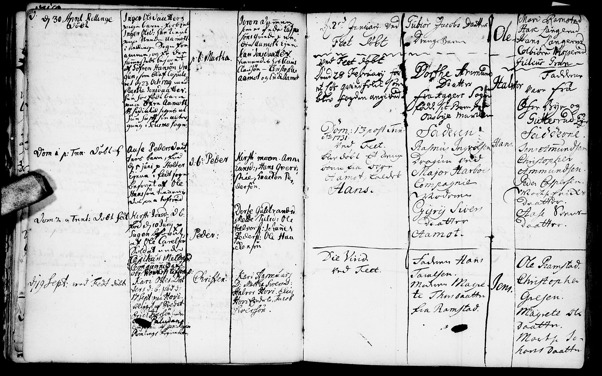 Fet prestekontor Kirkebøker, AV/SAO-A-10370a/F/Fa/L0002: Parish register (official) no. I 2, 1716-1815, p. 40