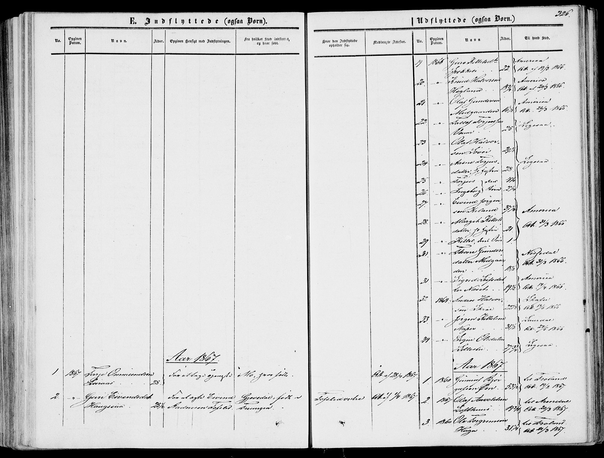 Fyresdal kirkebøker, SAKO/A-263/F/Fa/L0005: Parish register (official) no. I 5, 1855-1871, p. 326