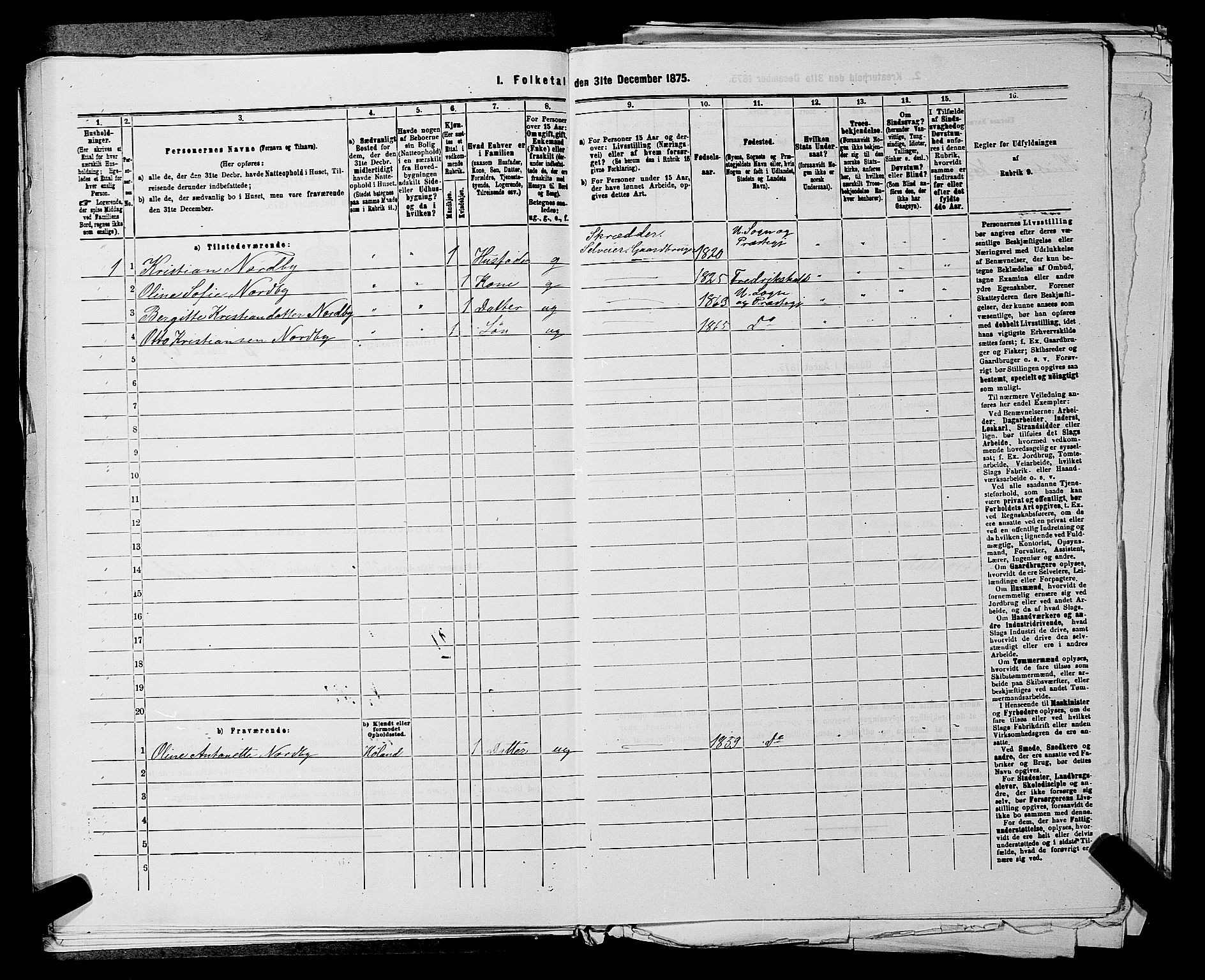 RA, 1875 census for 0224P Aurskog, 1875, p. 405