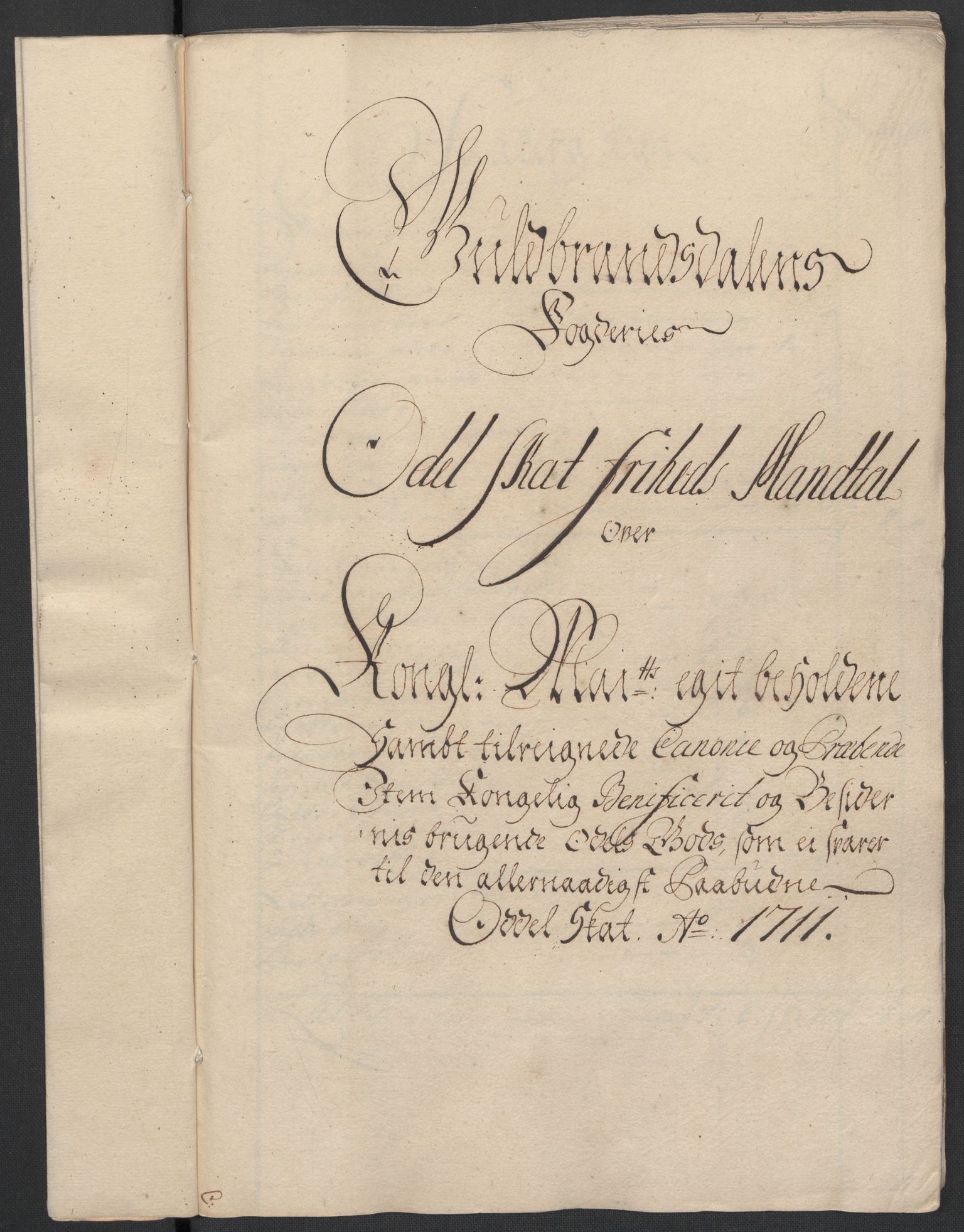 Rentekammeret inntil 1814, Reviderte regnskaper, Fogderegnskap, AV/RA-EA-4092/R17/L1180: Fogderegnskap Gudbrandsdal, 1711, p. 362