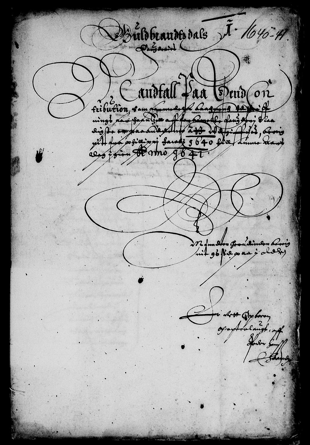 Rentekammeret inntil 1814, Reviderte regnskaper, Lensregnskaper, AV/RA-EA-5023/R/Rb/Rba/L0155: Akershus len, 1640-1641