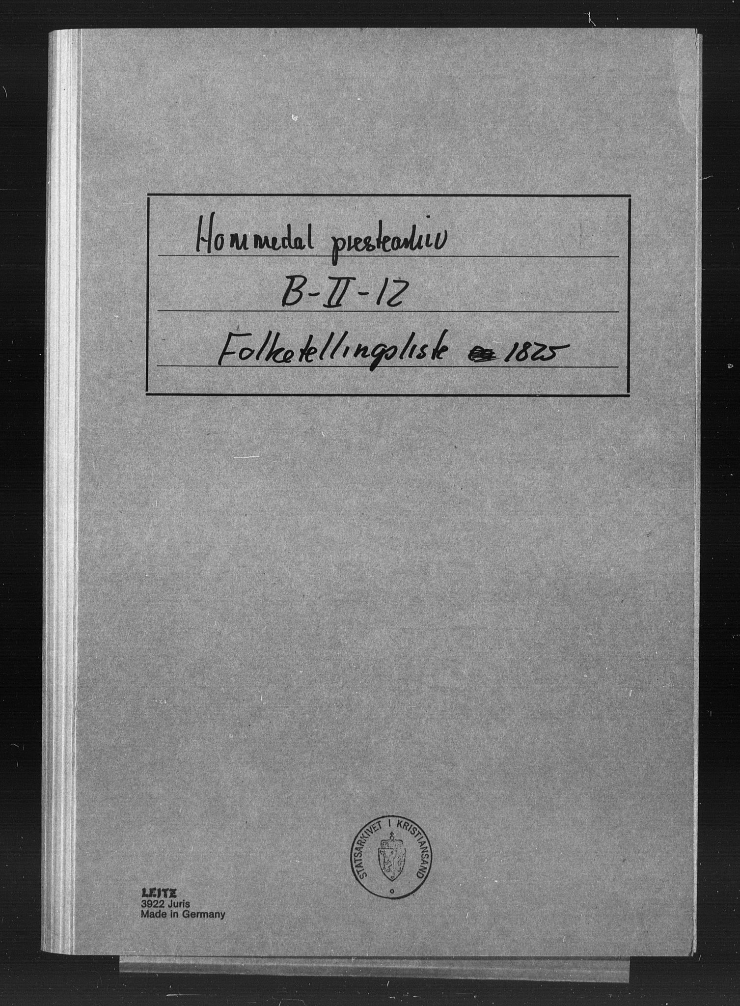 SAK, Census 1825 for Homedal/Landvik and Eide, 1825, p. 1