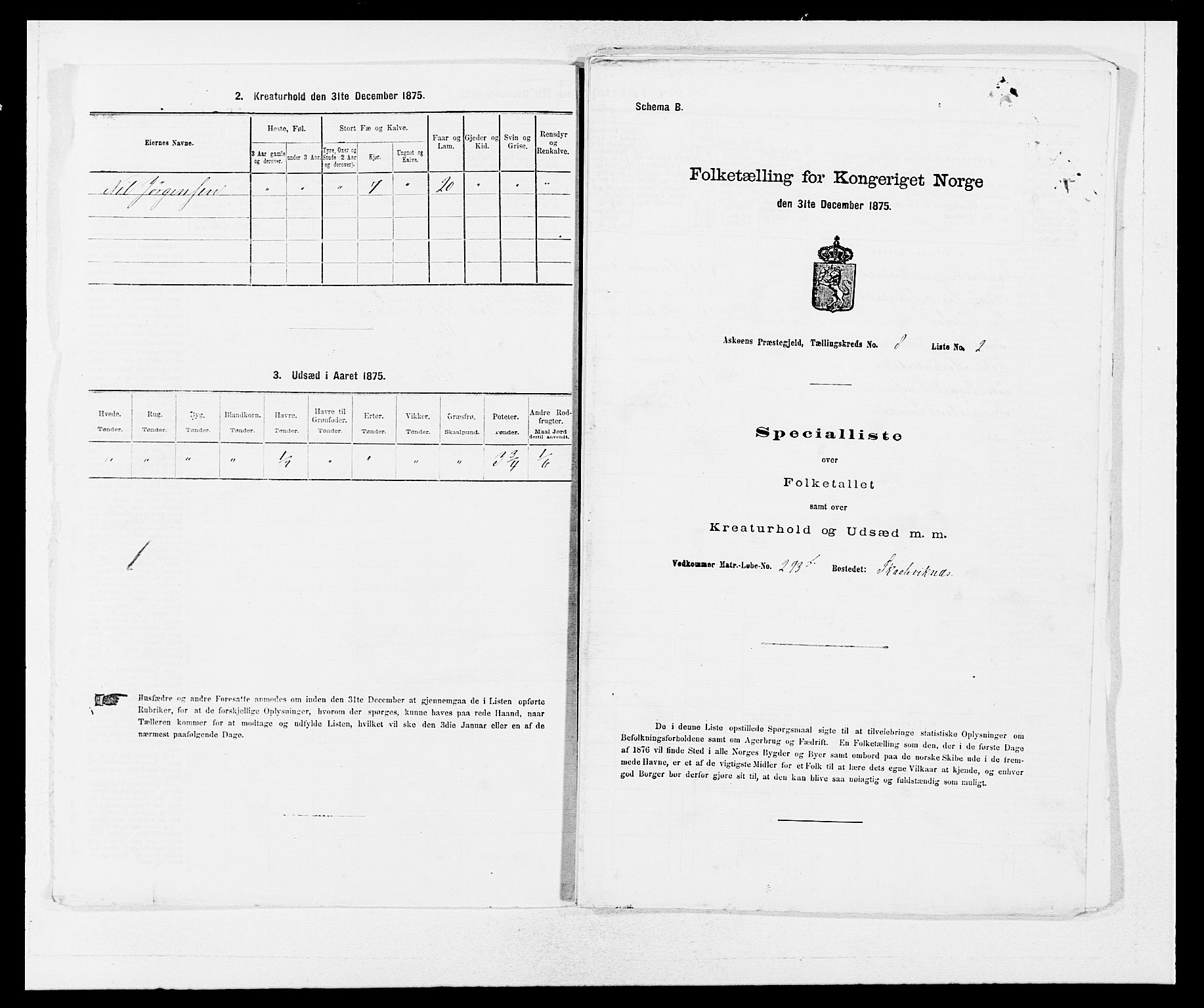 SAB, 1875 census for 1247P Askøy, 1875, p. 1146