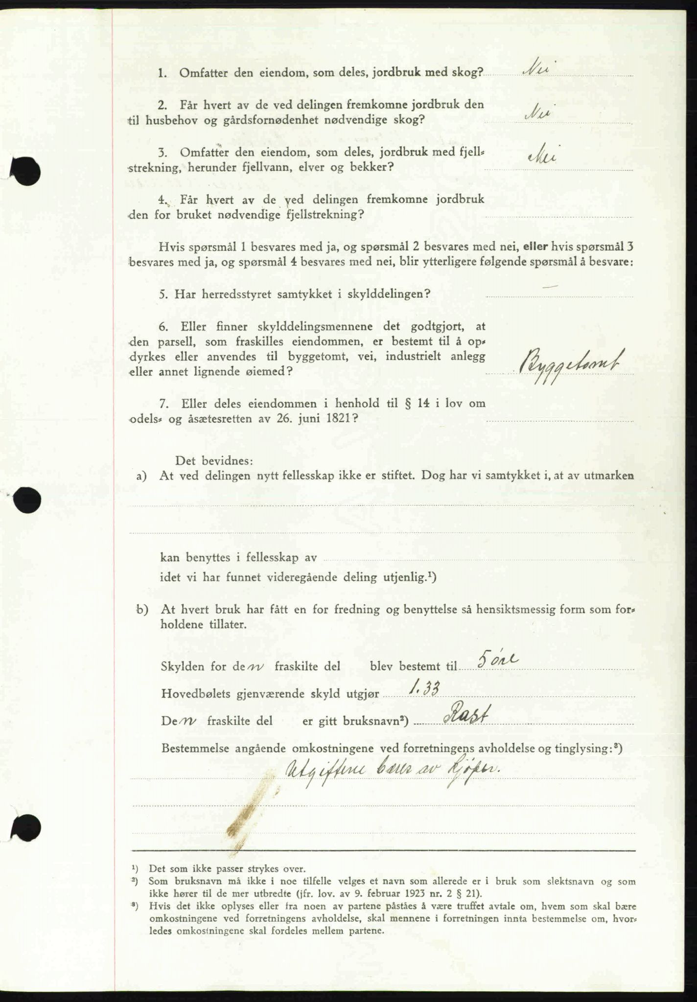 Toten tingrett, SAH/TING-006/H/Hb/Hbc/L0013: Mortgage book no. Hbc-13, 1945-1945, Diary no: : 117/1945