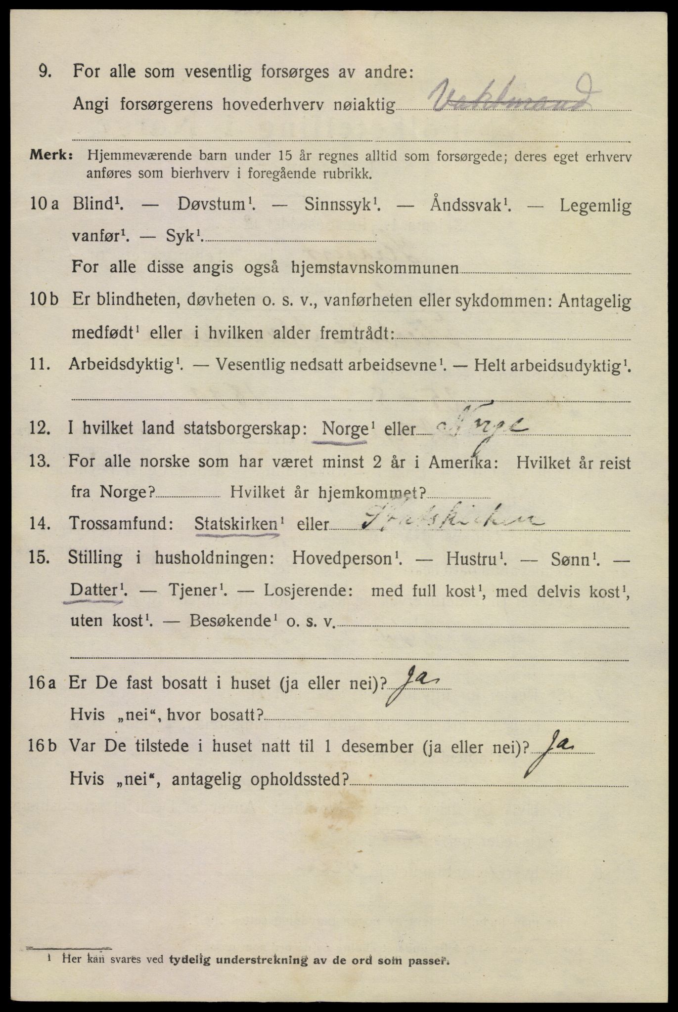 SAKO, 1920 census for Kragerø, 1920, p. 8222