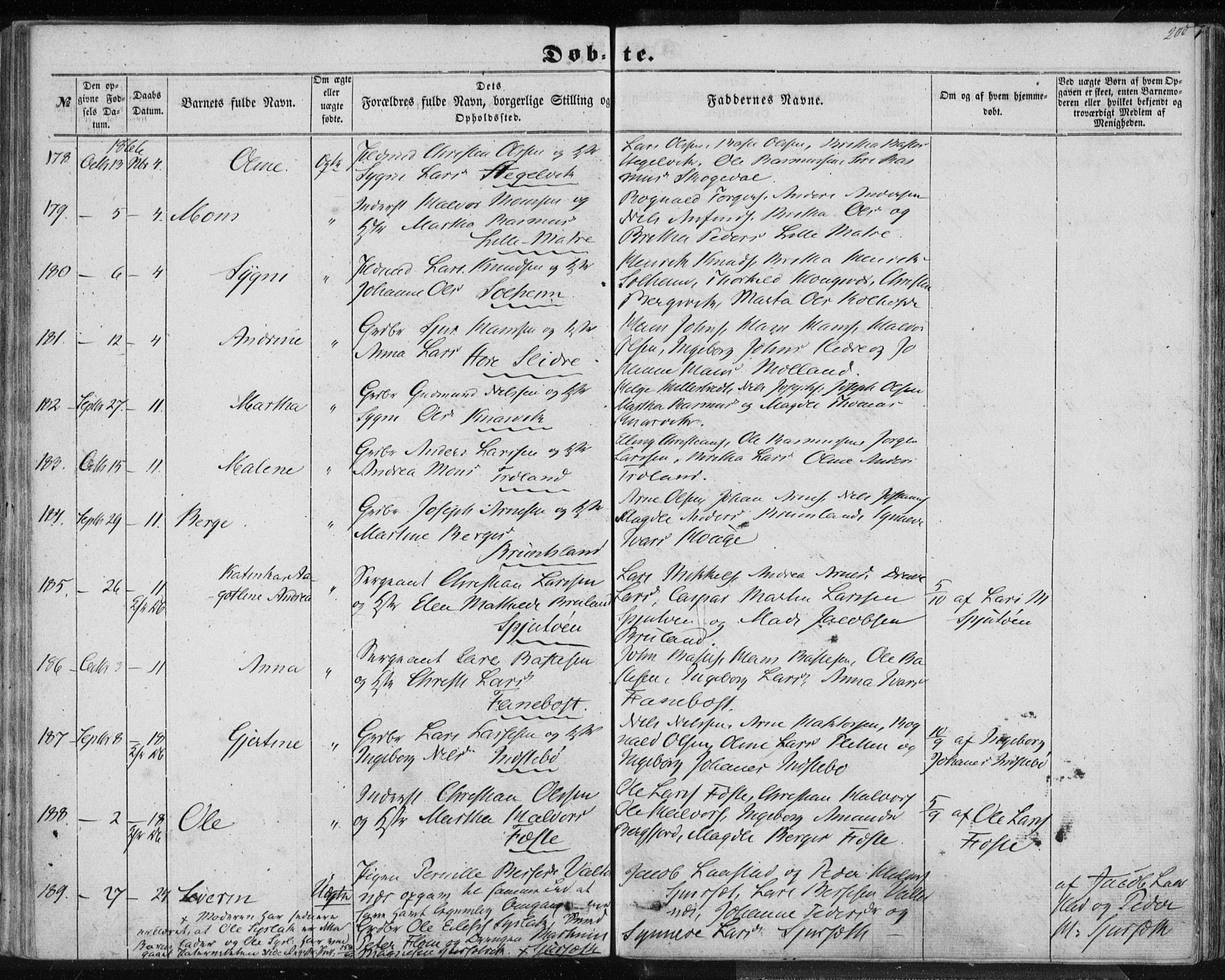 Lindås Sokneprestembete, AV/SAB-A-76701/H/Haa/Haaa/L0011: Parish register (official) no. A 11, 1854-1869, p. 200