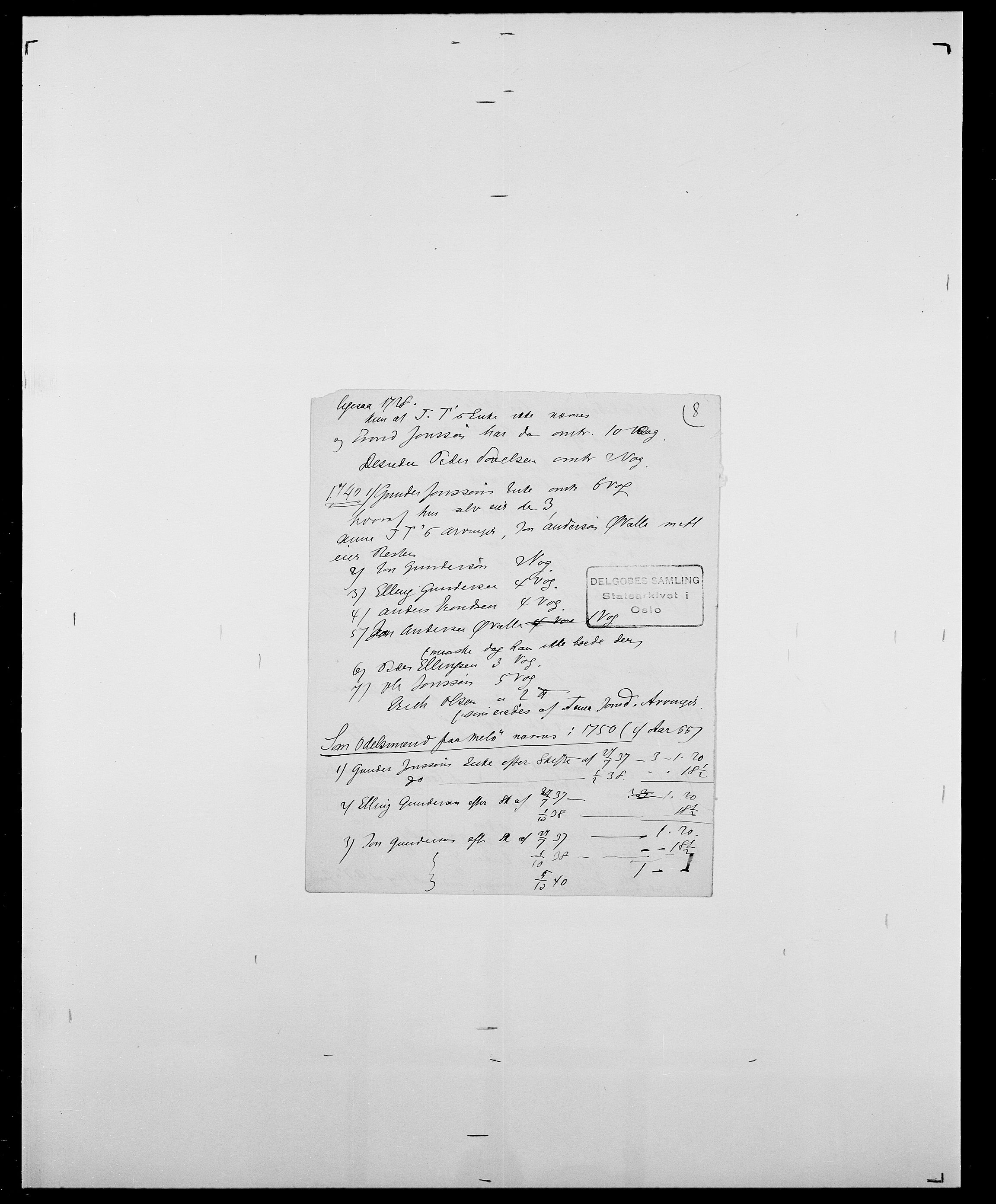 Delgobe, Charles Antoine - samling, AV/SAO-PAO-0038/D/Da/L0003: Barca - Bergen, p. 773