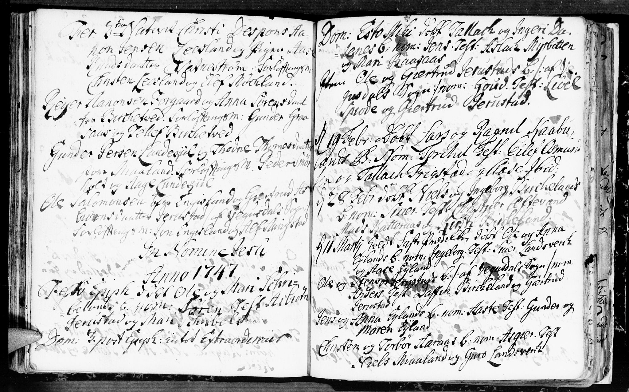 Evje sokneprestkontor, AV/SAK-1111-0008/F/Fa/Fac/L0001: Parish register (official) no. A 1, 1705-1764, p. 247-248