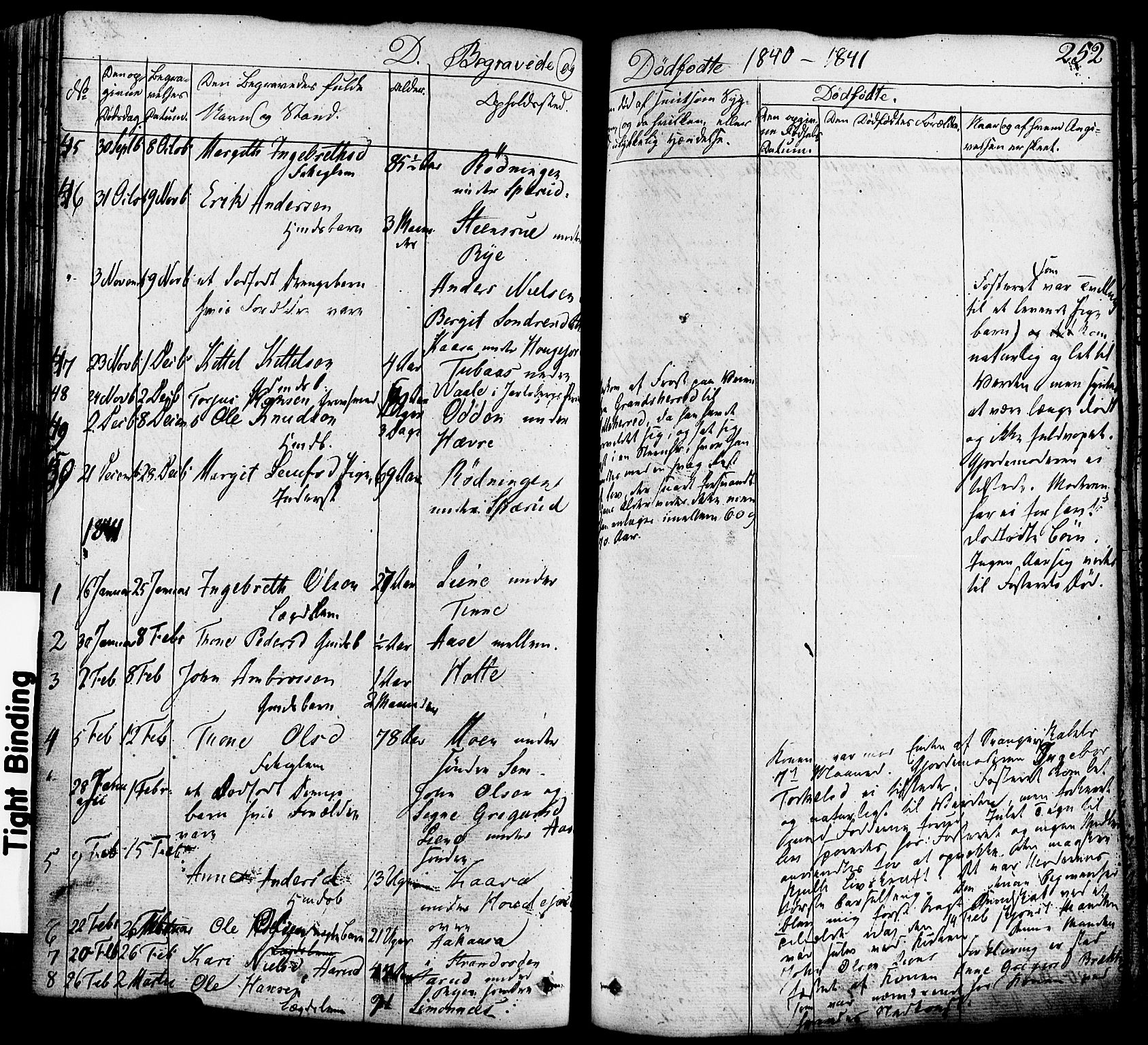 Heddal kirkebøker, AV/SAKO-A-268/F/Fa/L0006: Parish register (official) no. I 6, 1837-1854, p. 252