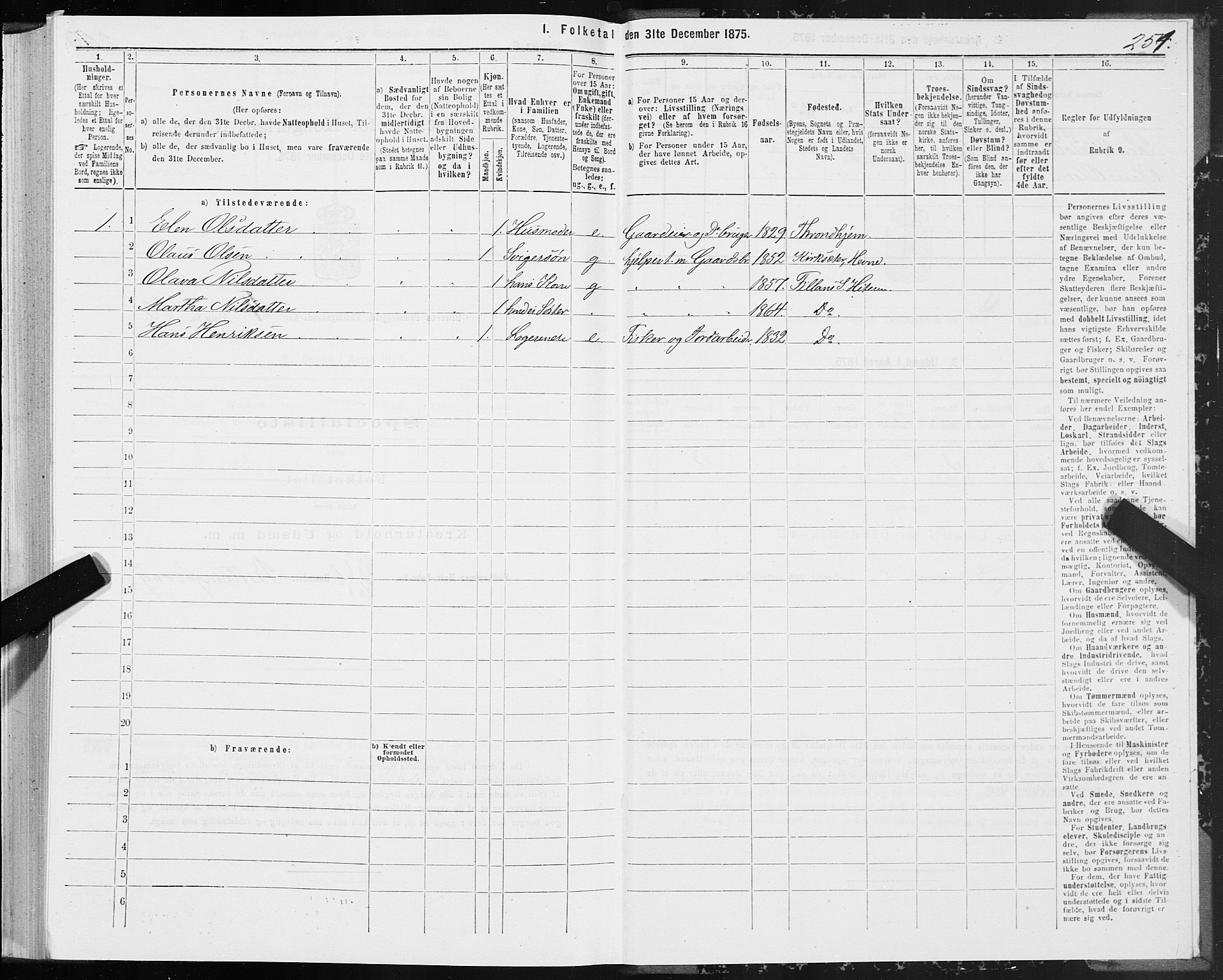 SAT, 1875 census for 1617P Hitra, 1875, p. 2251