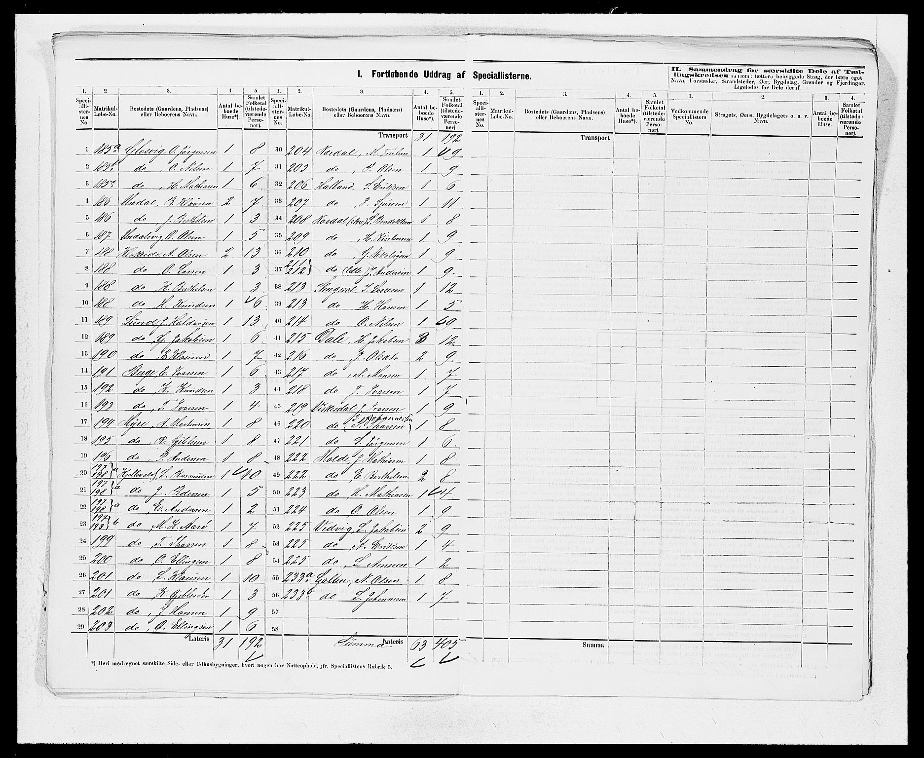 SAB, 1875 census for 1411P Eivindvik, 1875, p. 9
