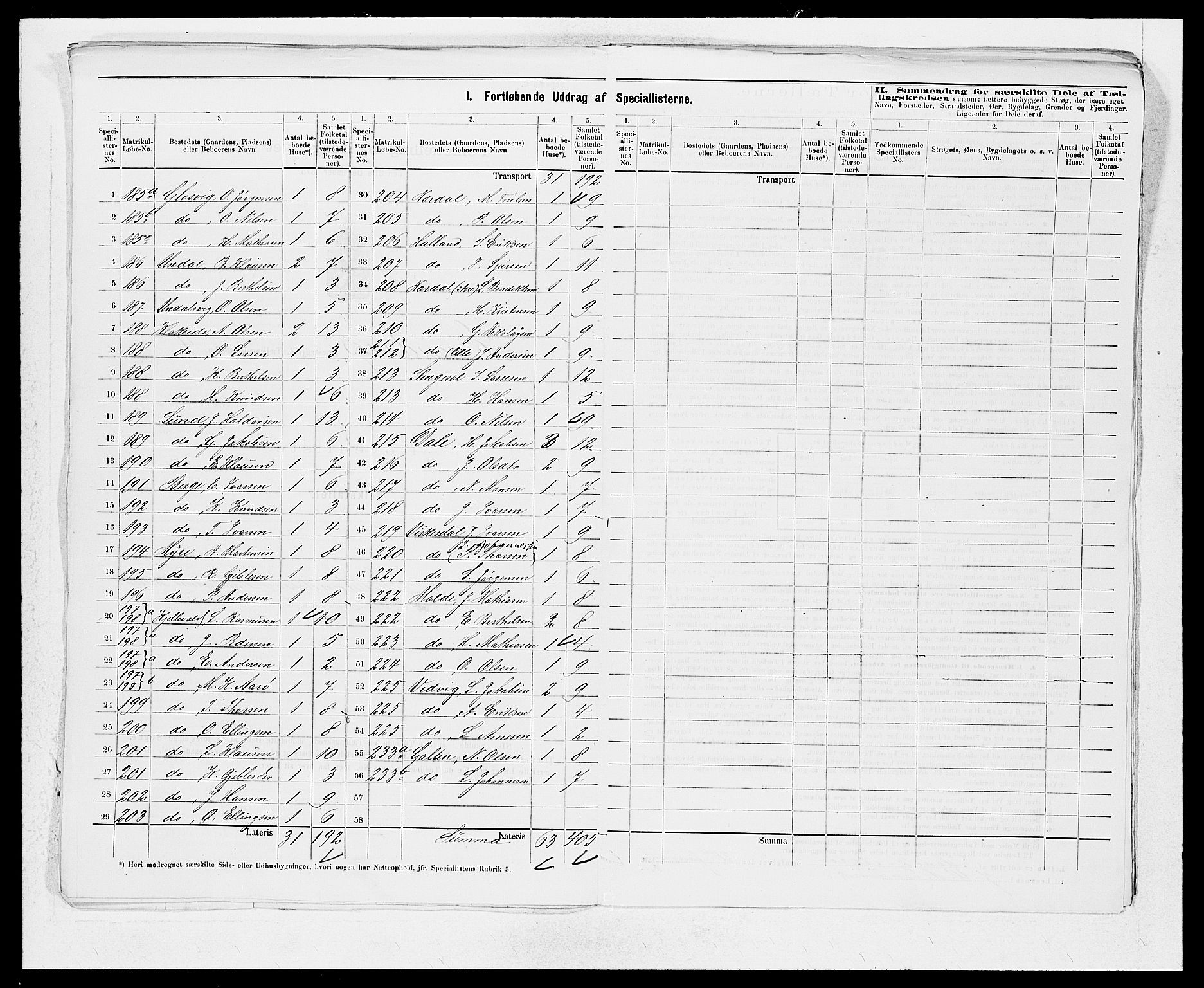 SAB, 1875 census for 1411P Eivindvik, 1875, p. 9