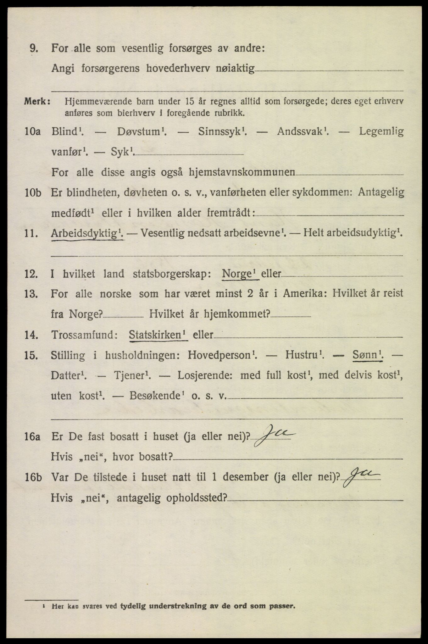 SAH, 1920 census for Sel, 1920, p. 1497