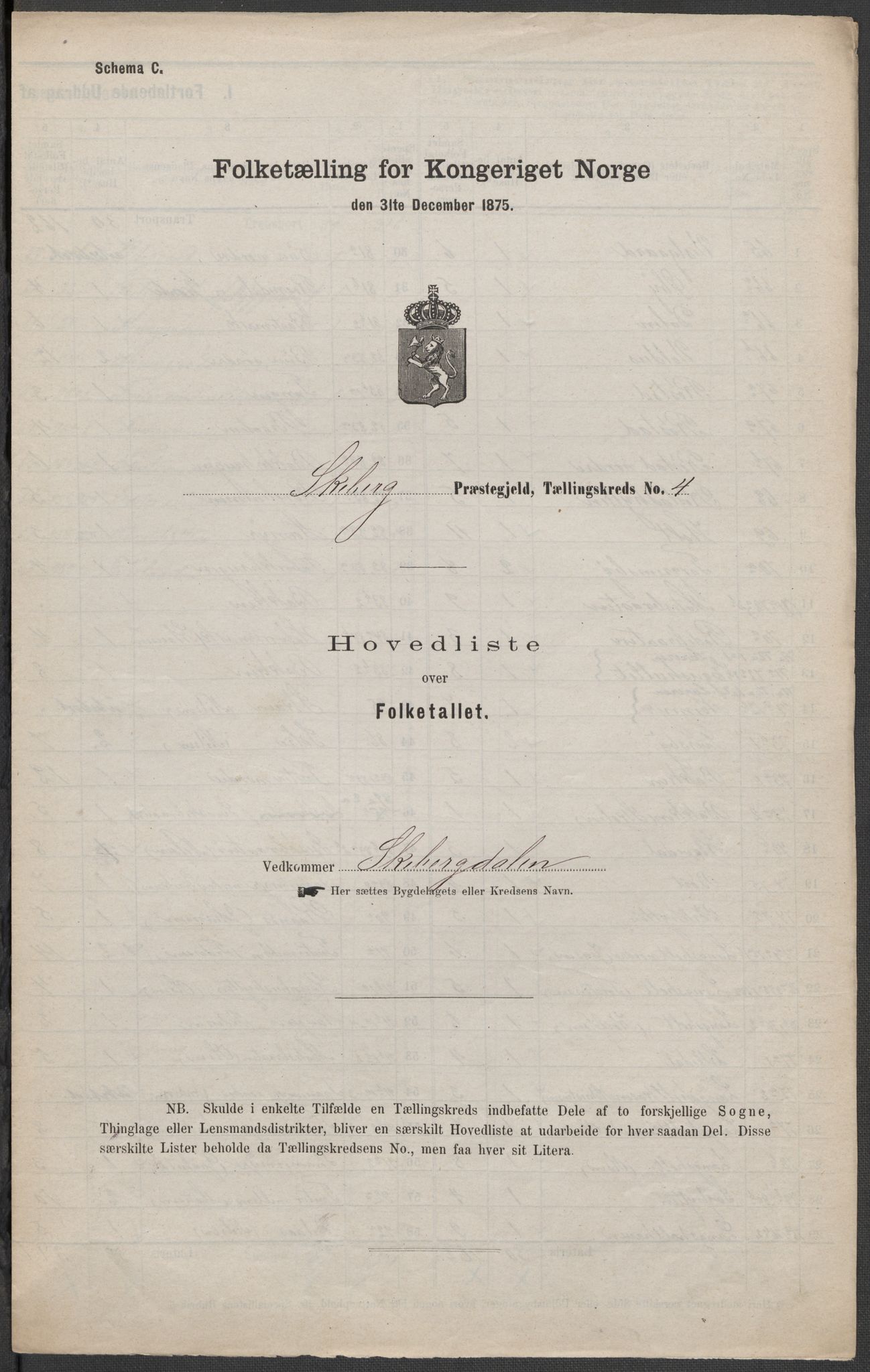 RA, 1875 census for 0115P Skjeberg, 1875, p. 13