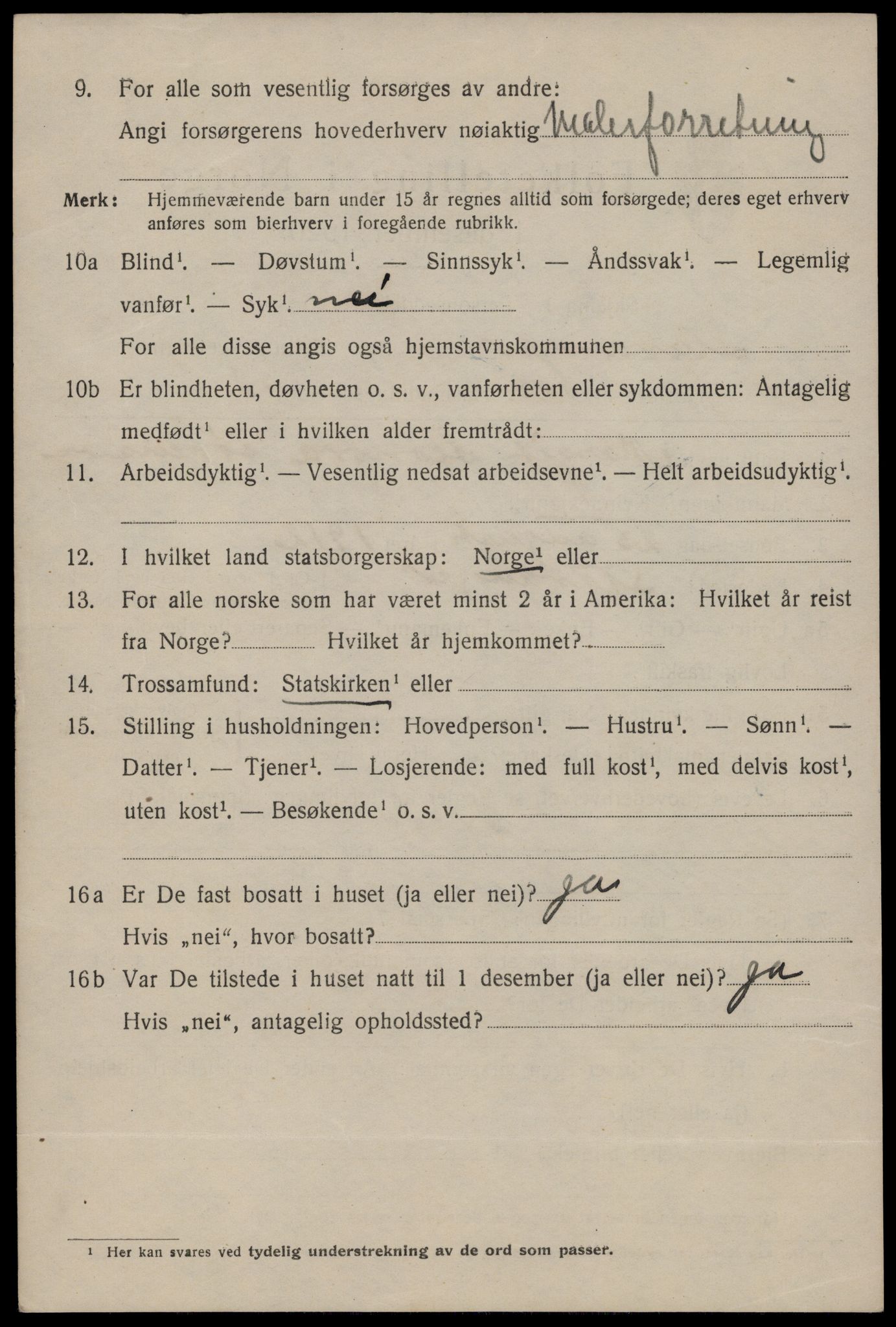 SAST, 1920 census for Stavanger, 1920, p. 59551