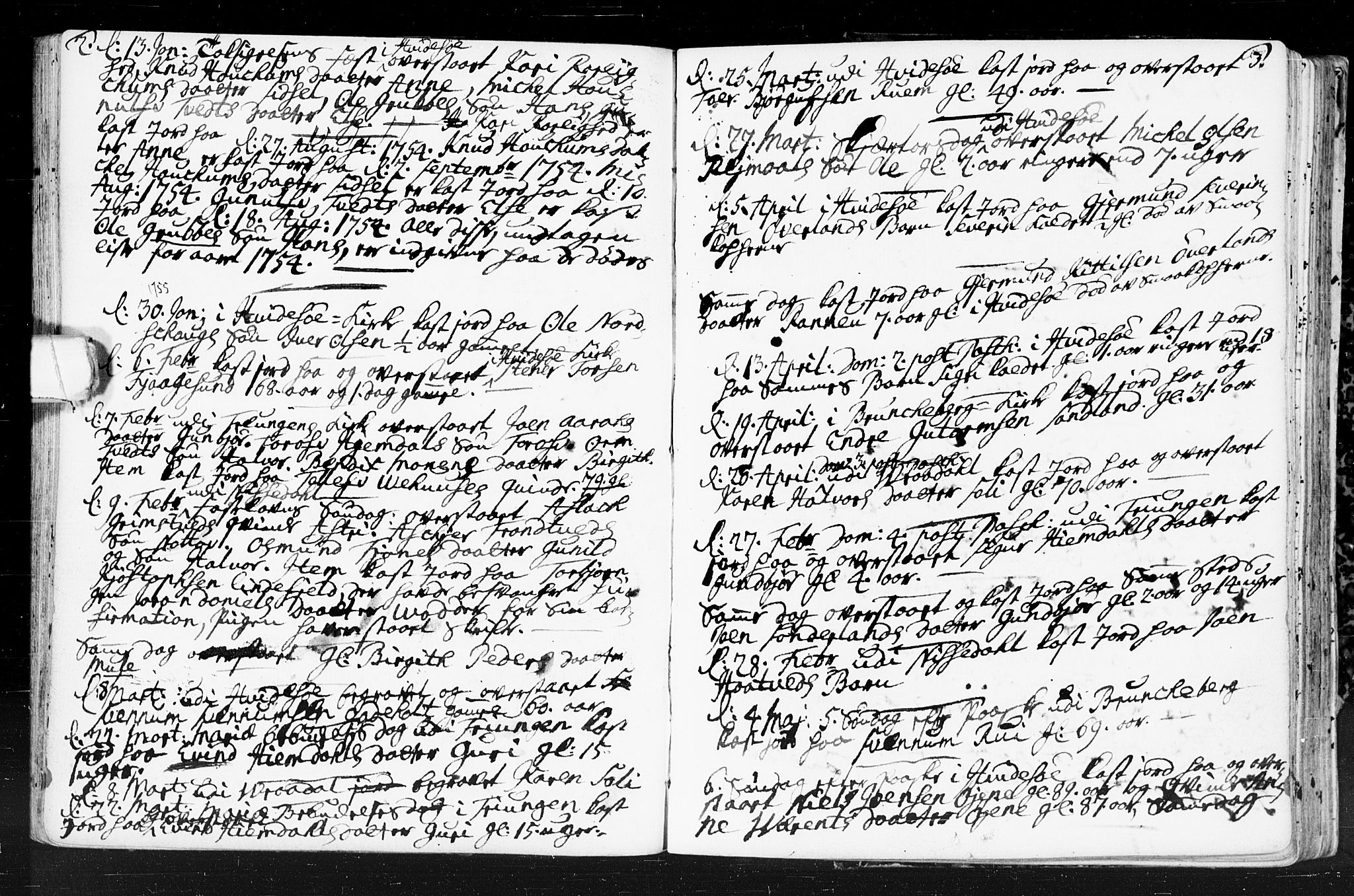 Kviteseid kirkebøker, SAKO/A-276/F/Fa/L0001: Parish register (official) no. I 1, 1754-1773, p. 2-3