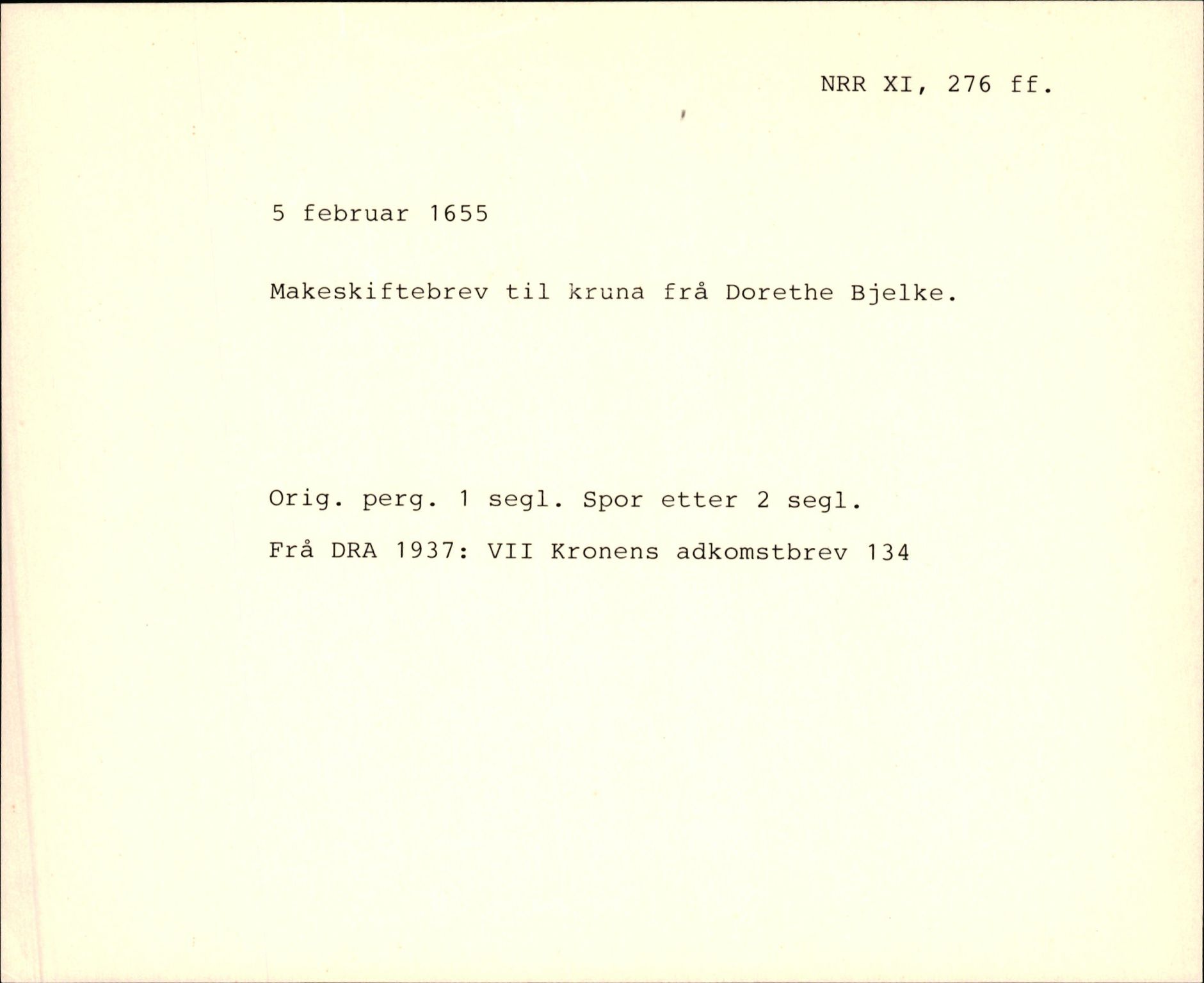 Riksarkivets diplomsamling, AV/RA-EA-5965/F35/F35f/L0002: Regestsedler: Diplomer fra DRA 1937 og 1996, p. 637