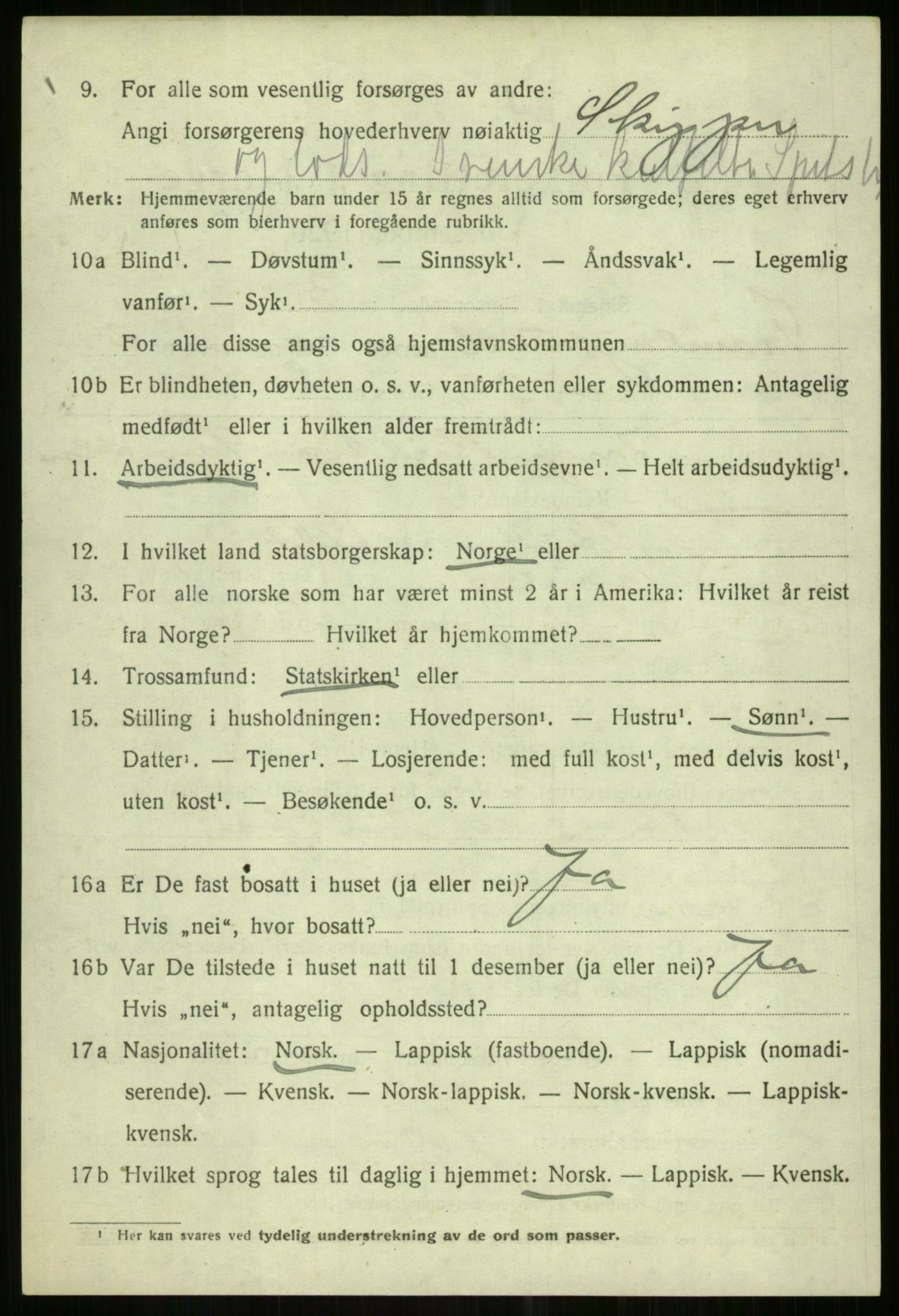 SATØ, 1920 census for Tromsøysund, 1920, p. 13641