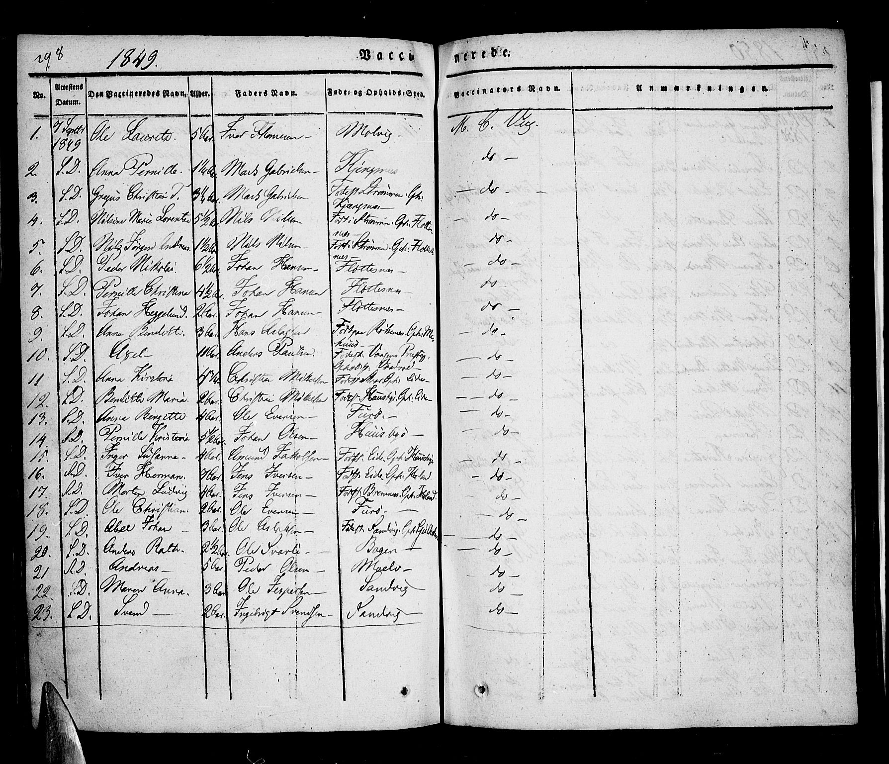 Kvæfjord sokneprestkontor, AV/SATØ-S-1323/G/Ga/Gaa/L0003kirke: Parish register (official) no. 3, 1830-1857, p. 298