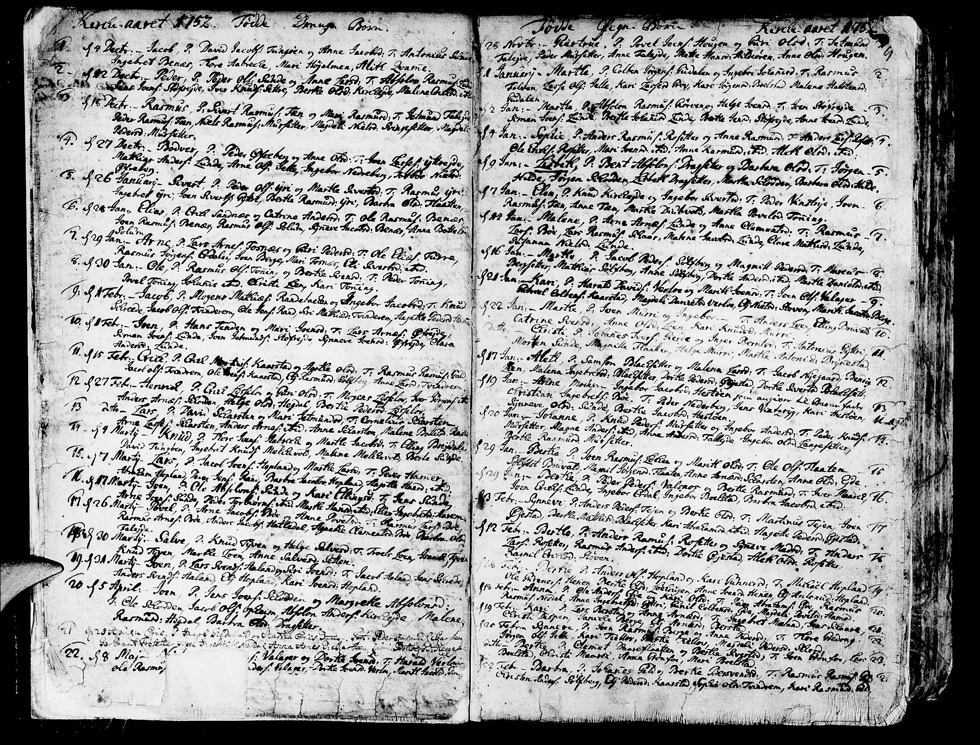 Innvik sokneprestembete, SAB/A-80501: Parish register (official) no. A 1, 1750-1816, p. 9