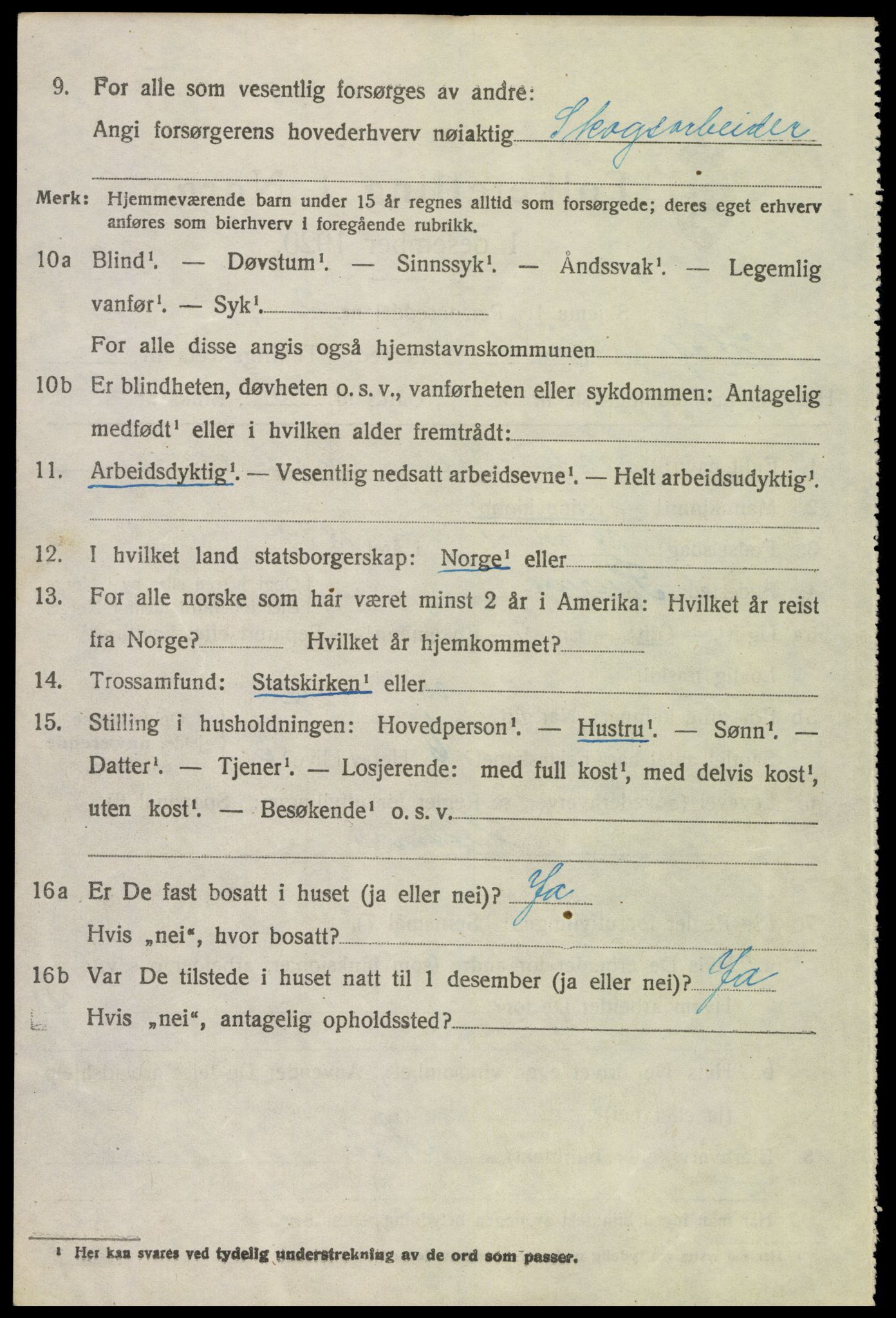 SAH, 1920 census for Hof, 1920, p. 7892