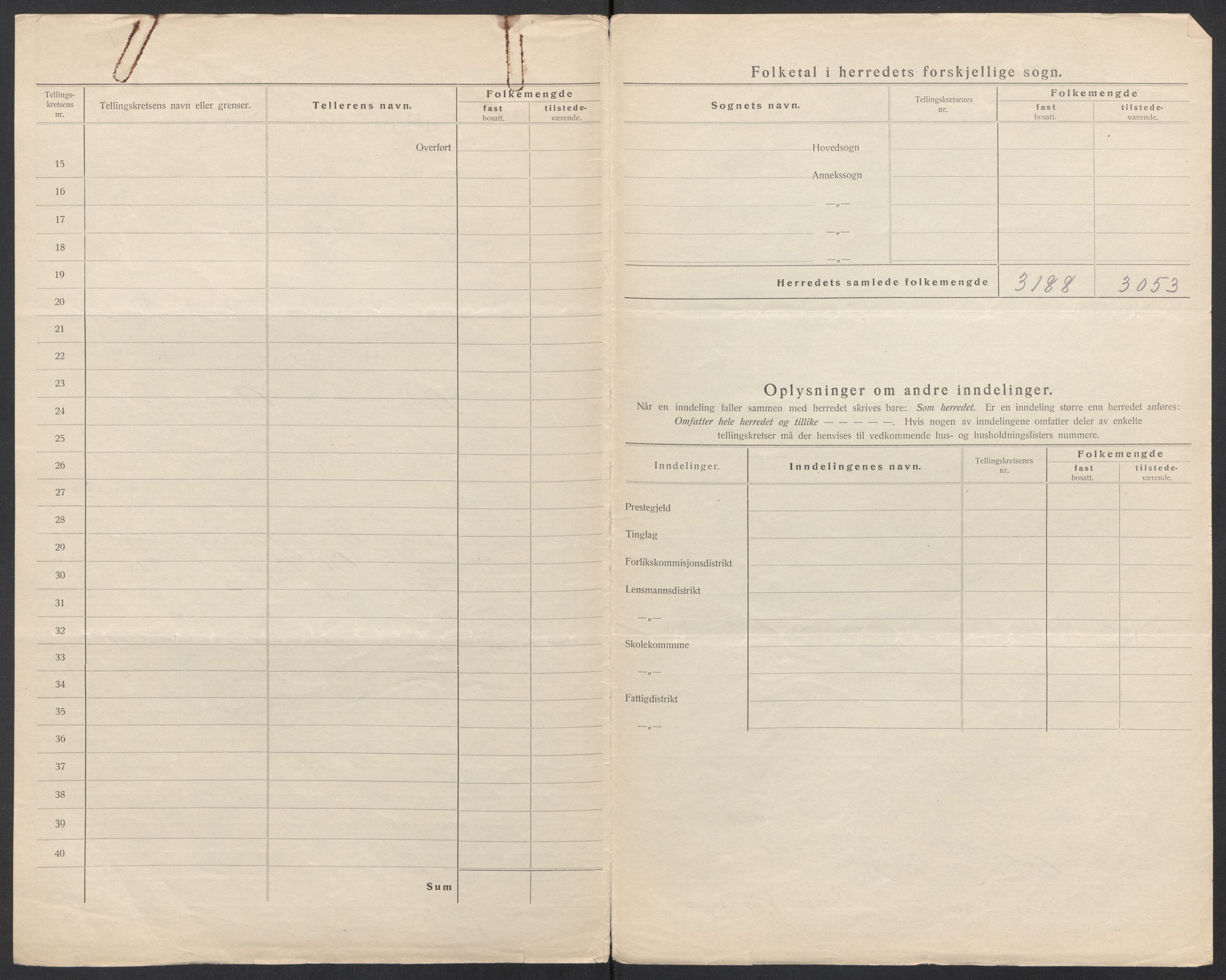 SAT, 1920 census for Buksnes, 1920, p. 4