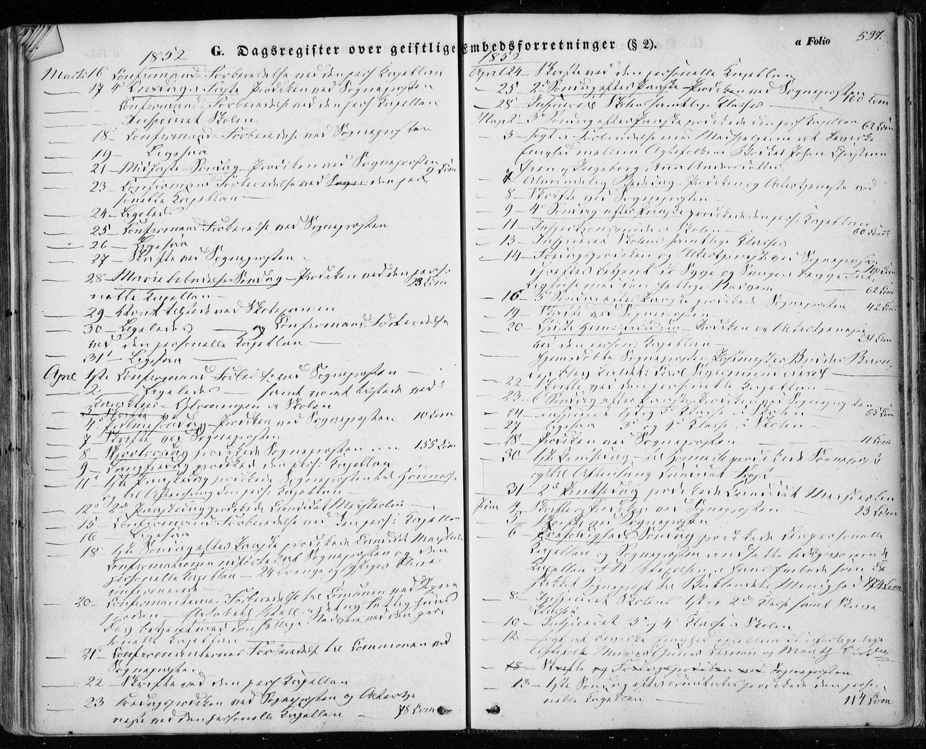 Ministerialprotokoller, klokkerbøker og fødselsregistre - Sør-Trøndelag, SAT/A-1456/601/L0051: Parish register (official) no. 601A19, 1848-1857, p. 597