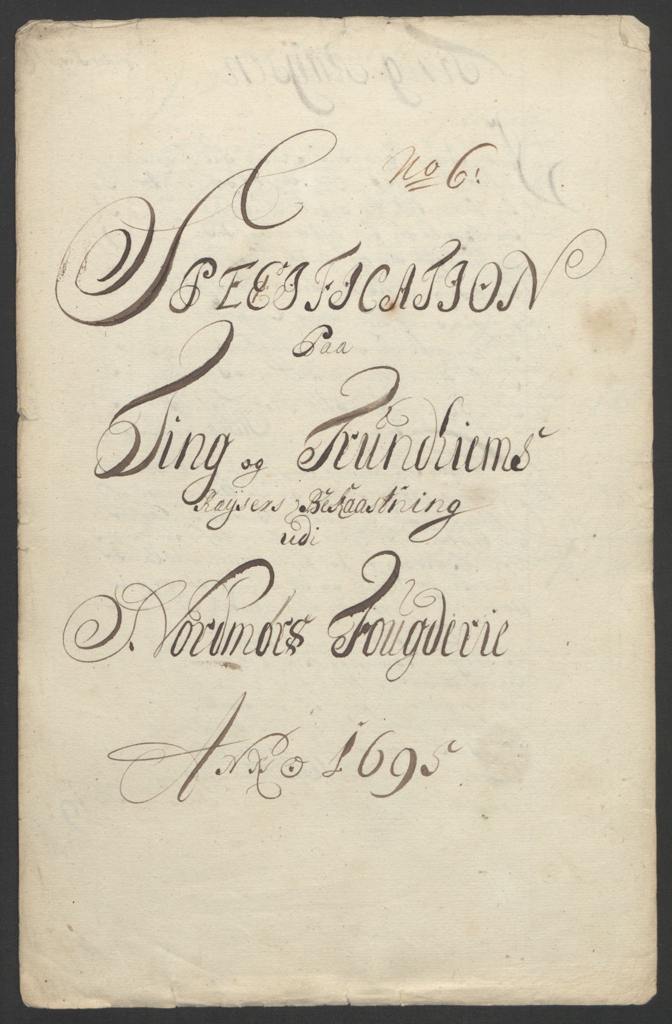 Rentekammeret inntil 1814, Reviderte regnskaper, Fogderegnskap, RA/EA-4092/R56/L3736: Fogderegnskap Nordmøre, 1694-1696, p. 189