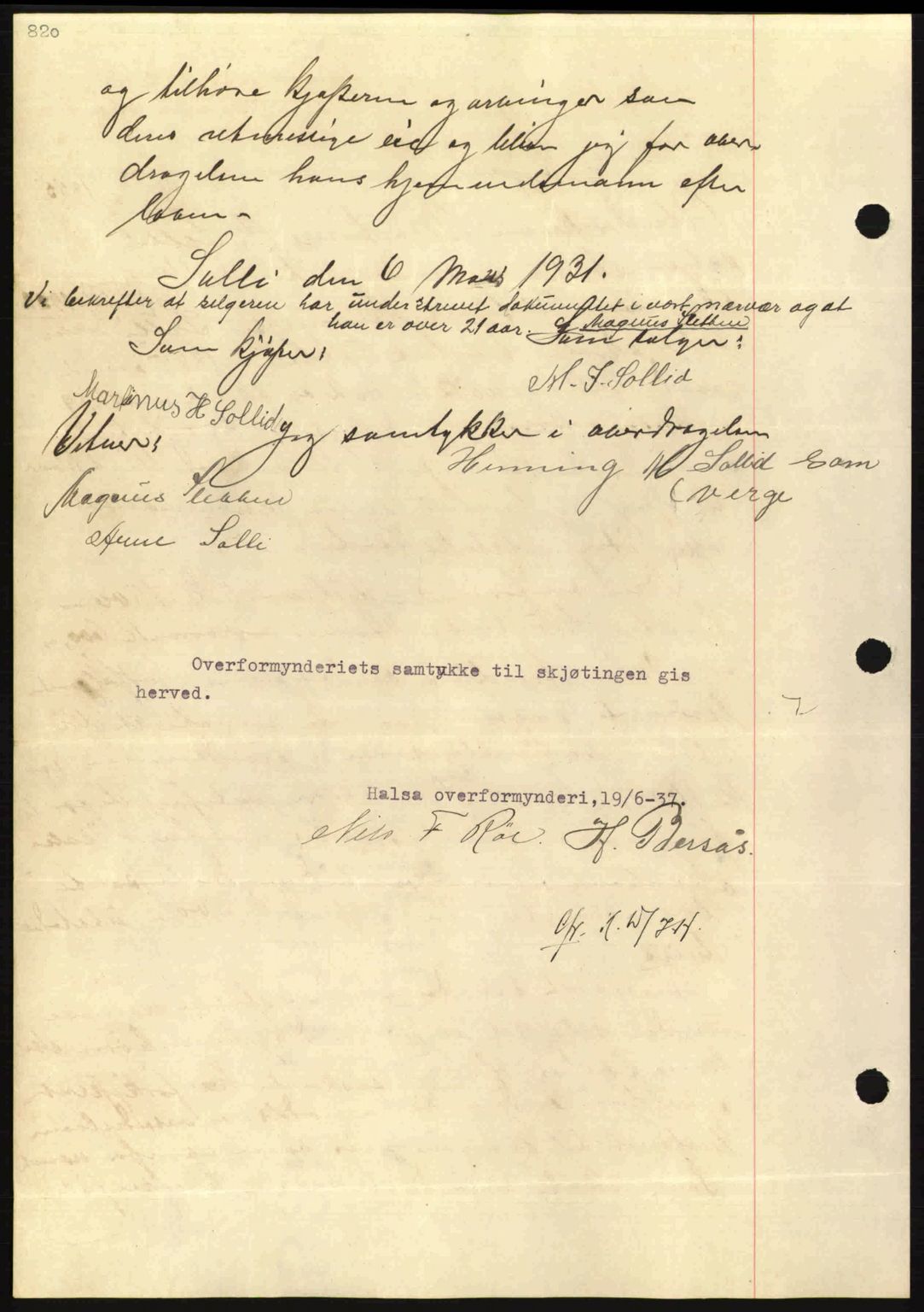 Nordmøre sorenskriveri, AV/SAT-A-4132/1/2/2Ca: Mortgage book no. A81, 1937-1937, Diary no: : 1648/1937