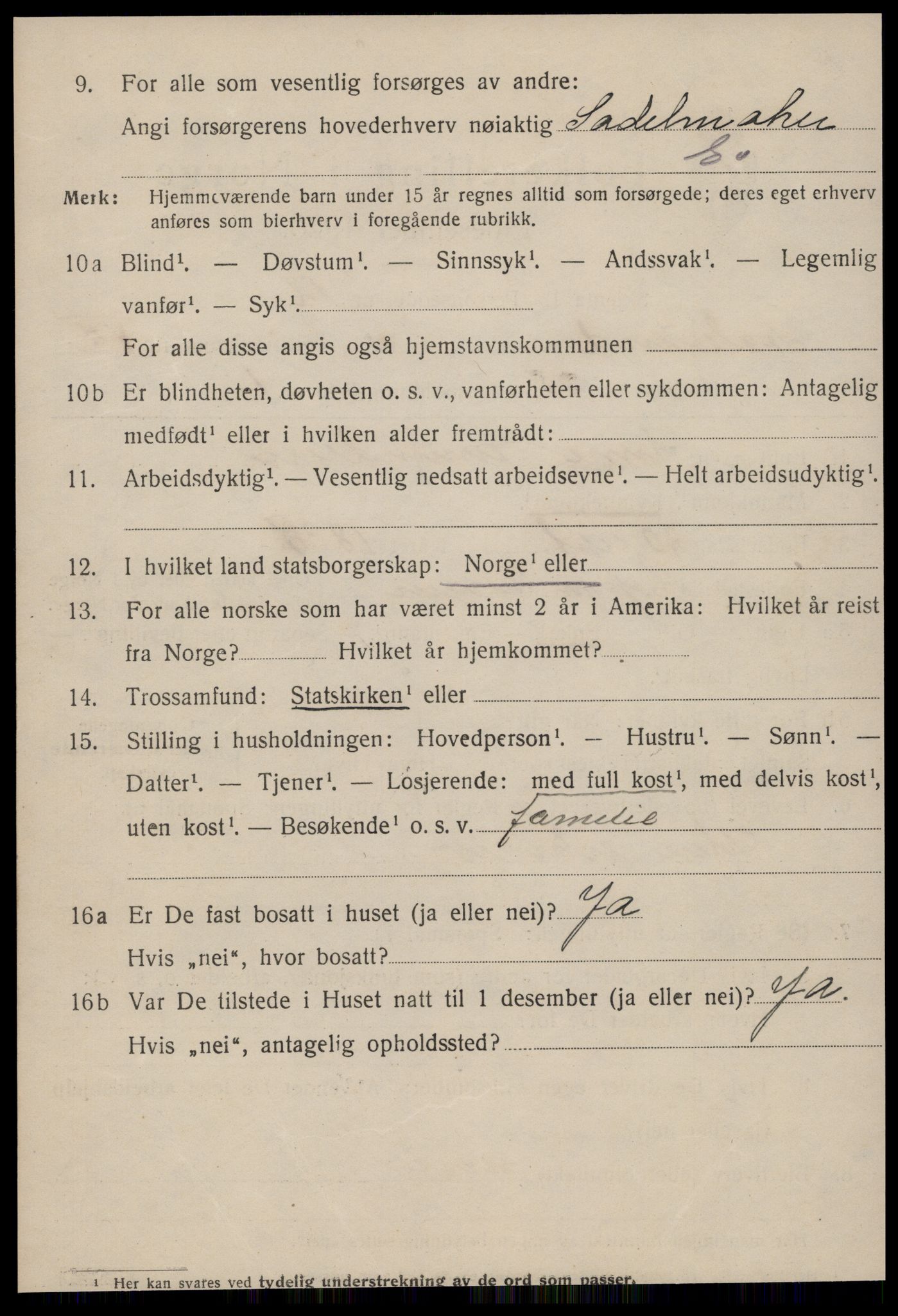 SAT, 1920 census for Ålesund, 1920, p. 20023