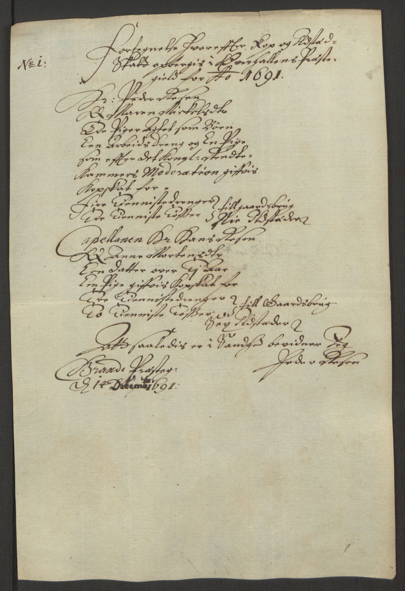 Rentekammeret inntil 1814, Reviderte regnskaper, Fogderegnskap, AV/RA-EA-4092/R64/L4423: Fogderegnskap Namdal, 1690-1691, p. 264